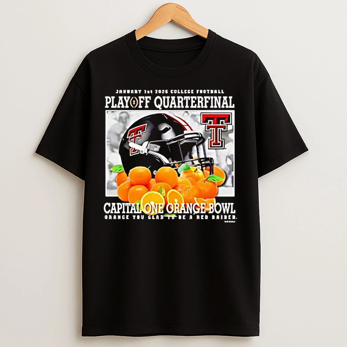 Classic Texas Tech Red Raiders Capital One 2026 Orange Bowl T Shirts