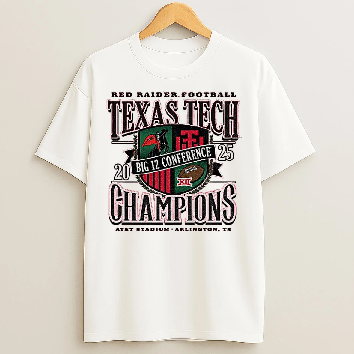 Classic Texas Tech Red Raiders Football 2025 Big 12 Cfp Champions T Shirts