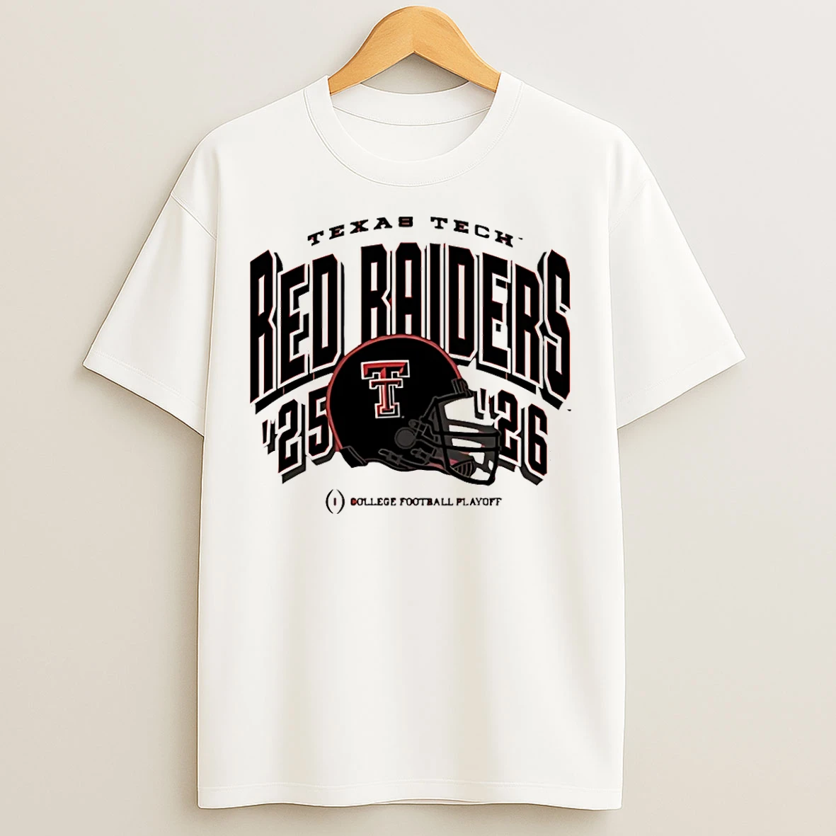 Classic Texas Tech Red Raiders Football 2025 Cfp Bound Helmet T Shirts