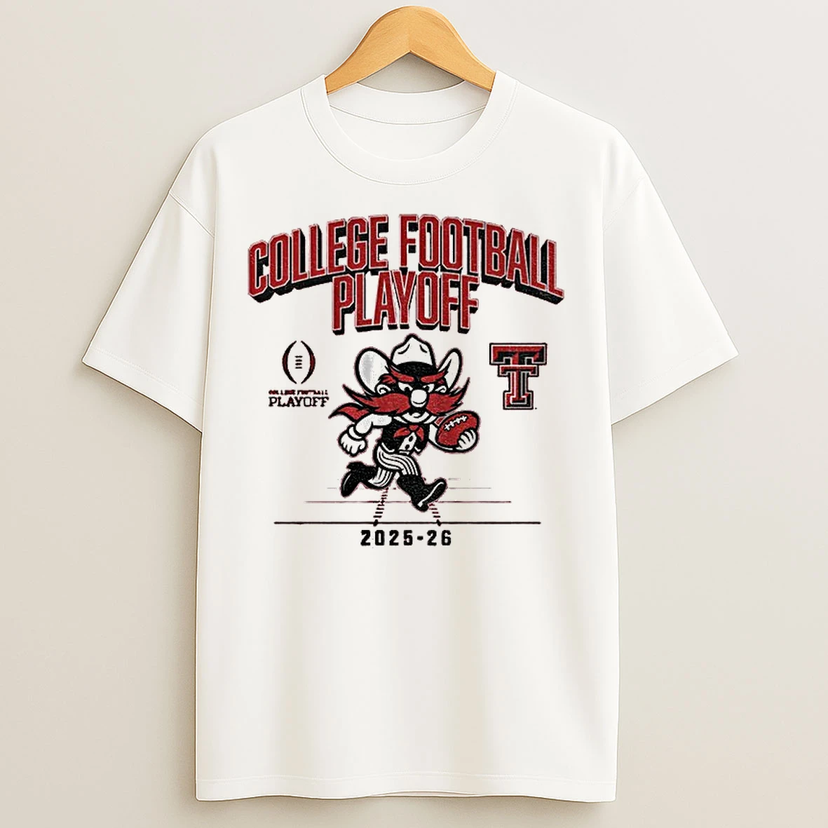 Classic Texas Tech Red Raiders Football 2025 Cfp Mascot T Shirts