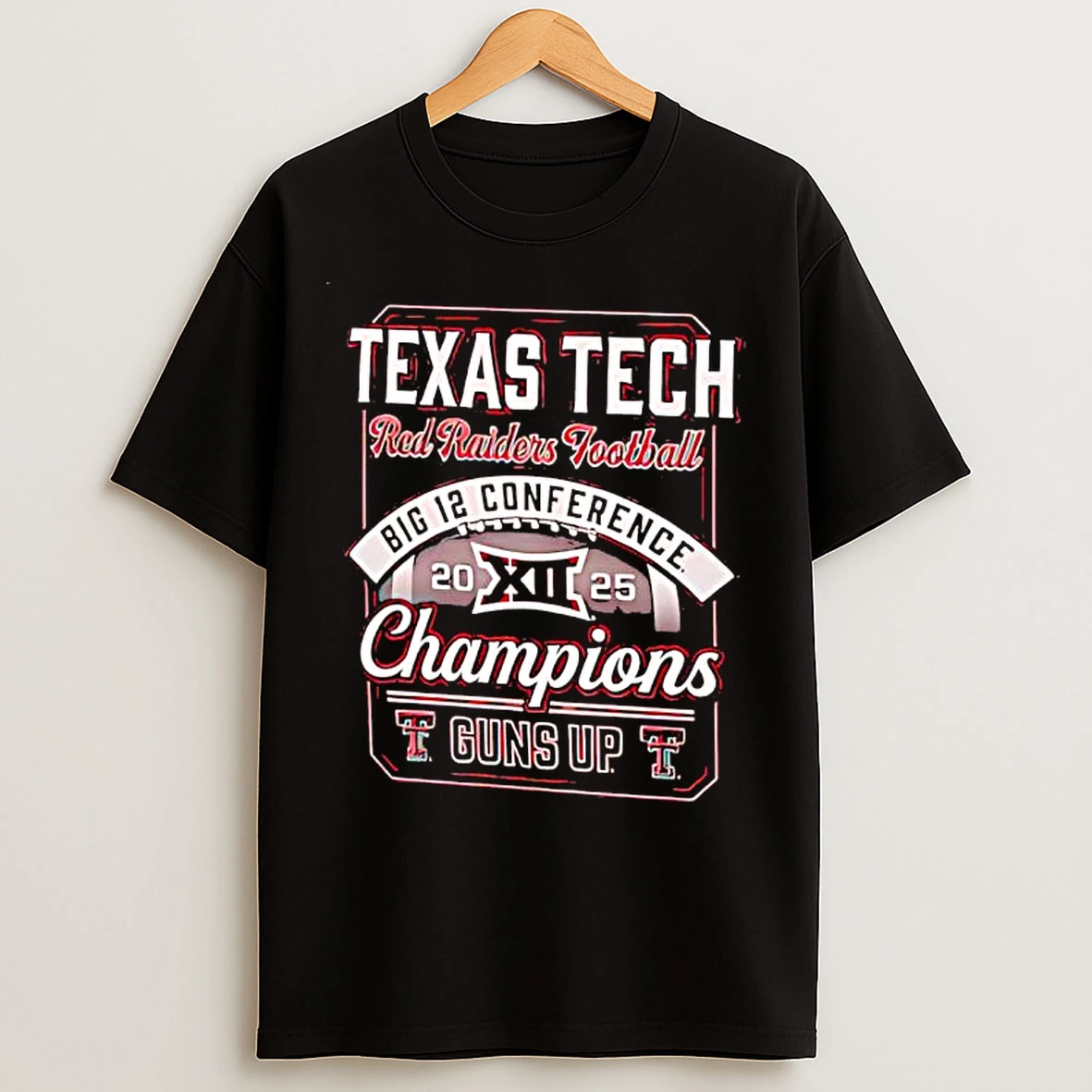 Classic Texas Tech Red Raiders Football Big 12 Conference Champs Guns Up 2025 T Shirts