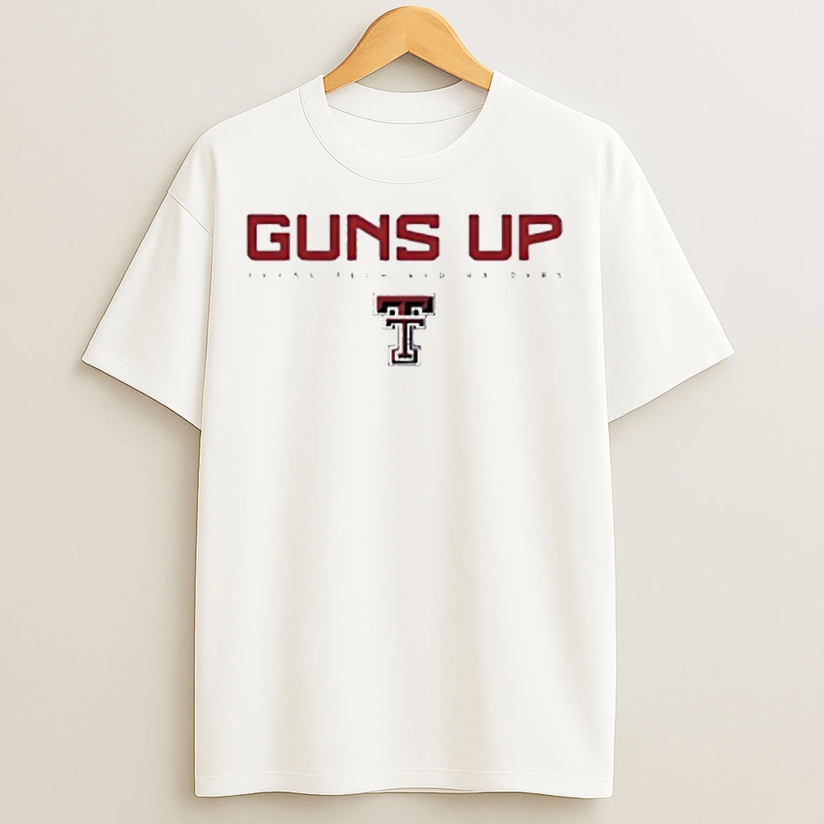 Classic Texas Tech Red Raiders Football Logo Guns Up Rally Call T Shirts