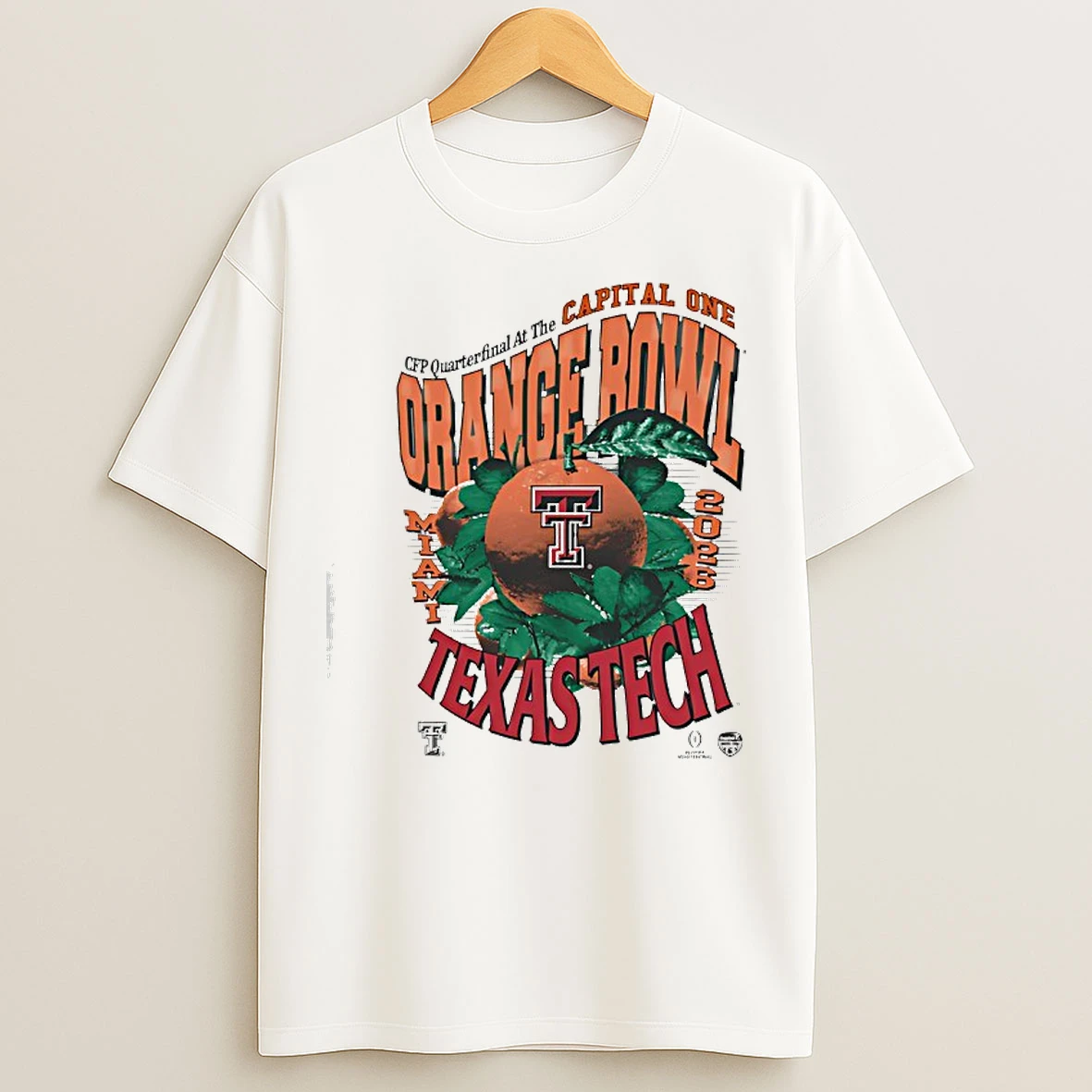 Classic Texas Tech Red Raiders Orange Bowl Game College Football Playoff Miami 2026 T Shirts