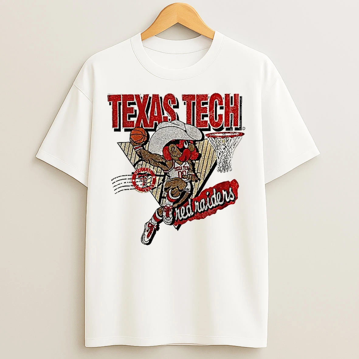 Classic Texas Tech Red Raiders Raider Red Slam Dunk T Shirts