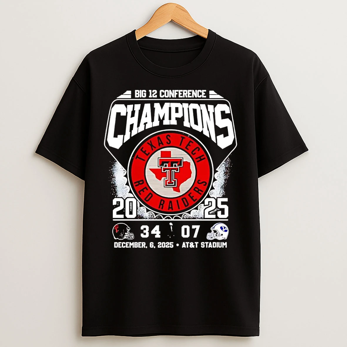 Classic Texas Tech Red Raiders Big 12 Champions Score T Shirts