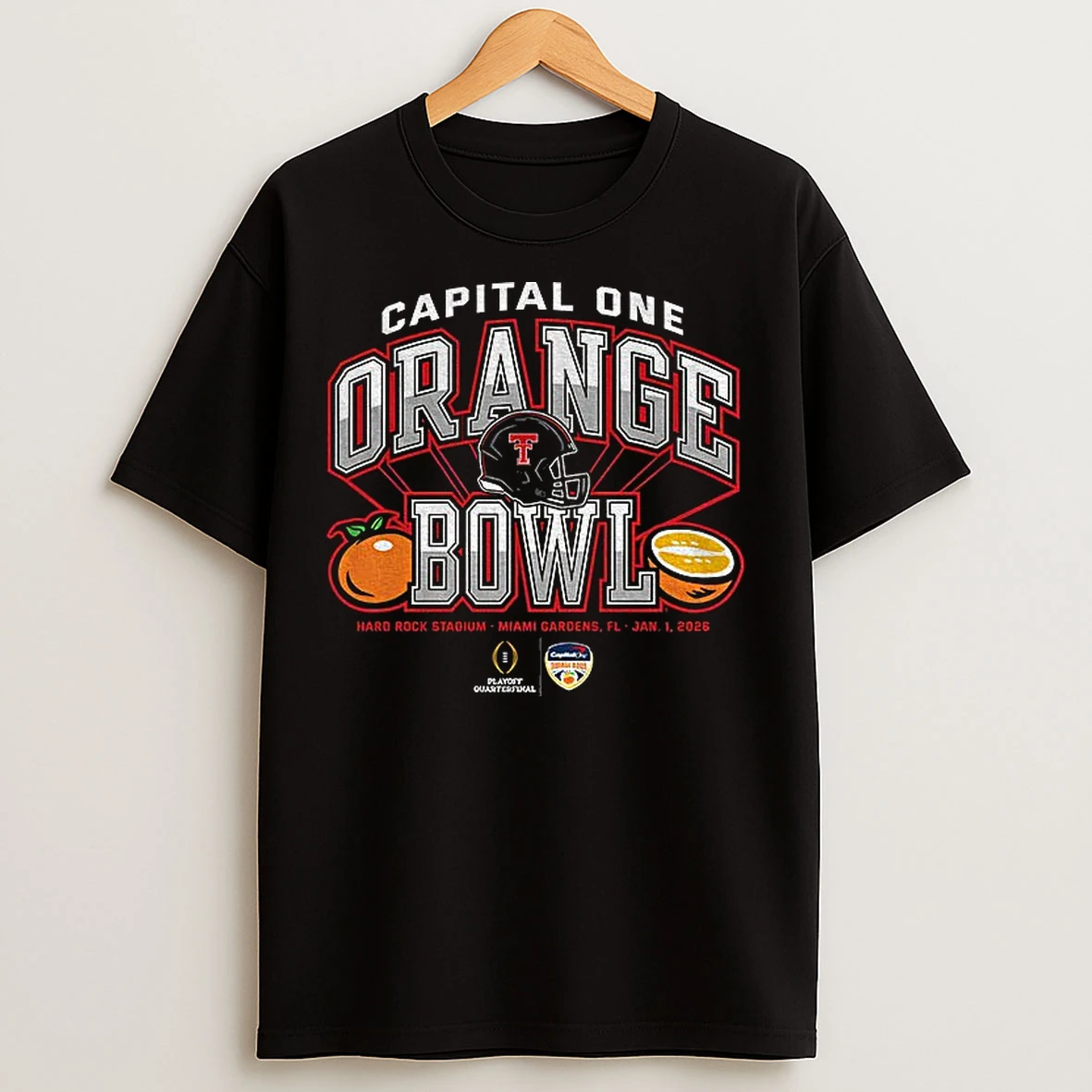 Classic Texas Tech Red Raiders Football Capital One Orange Bowl 2025 Cfp T Shirts
