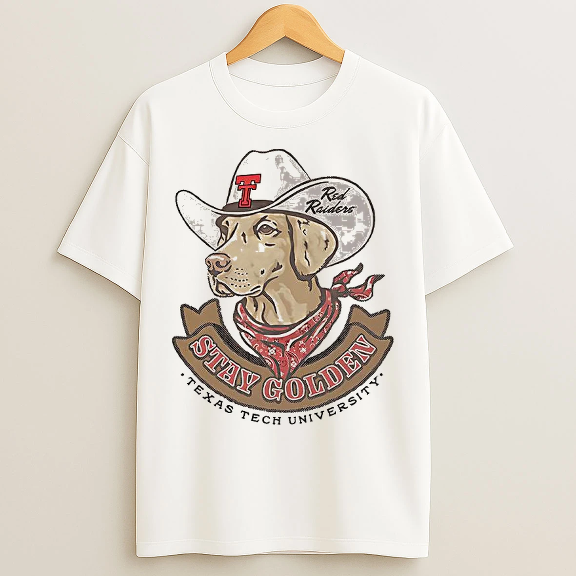 Classic Texas Tech Red Raiders Football Stay Golden Chuck Wagon T Shirts