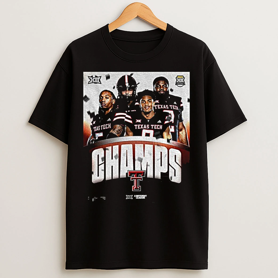 Classic Texas Tech Reigns 2025 Big 12 Football Champions T Shirts