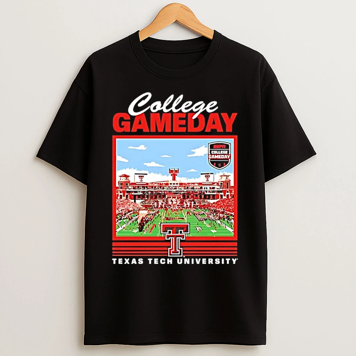 Classic Texas Tech University College Gameday Stadium T Shirts