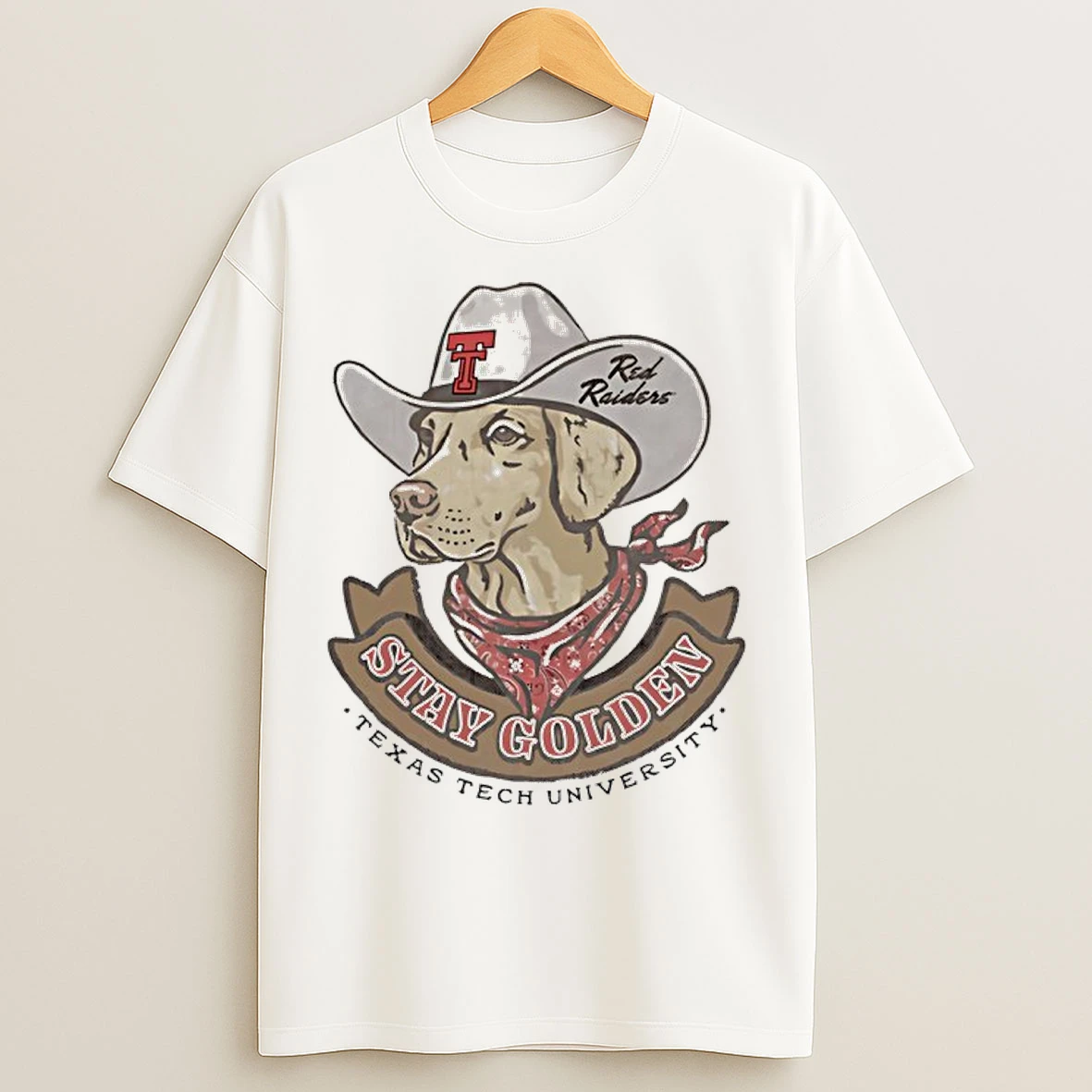 Classic Texas Tech University Stay Golden Chuck Wagon T Shirts