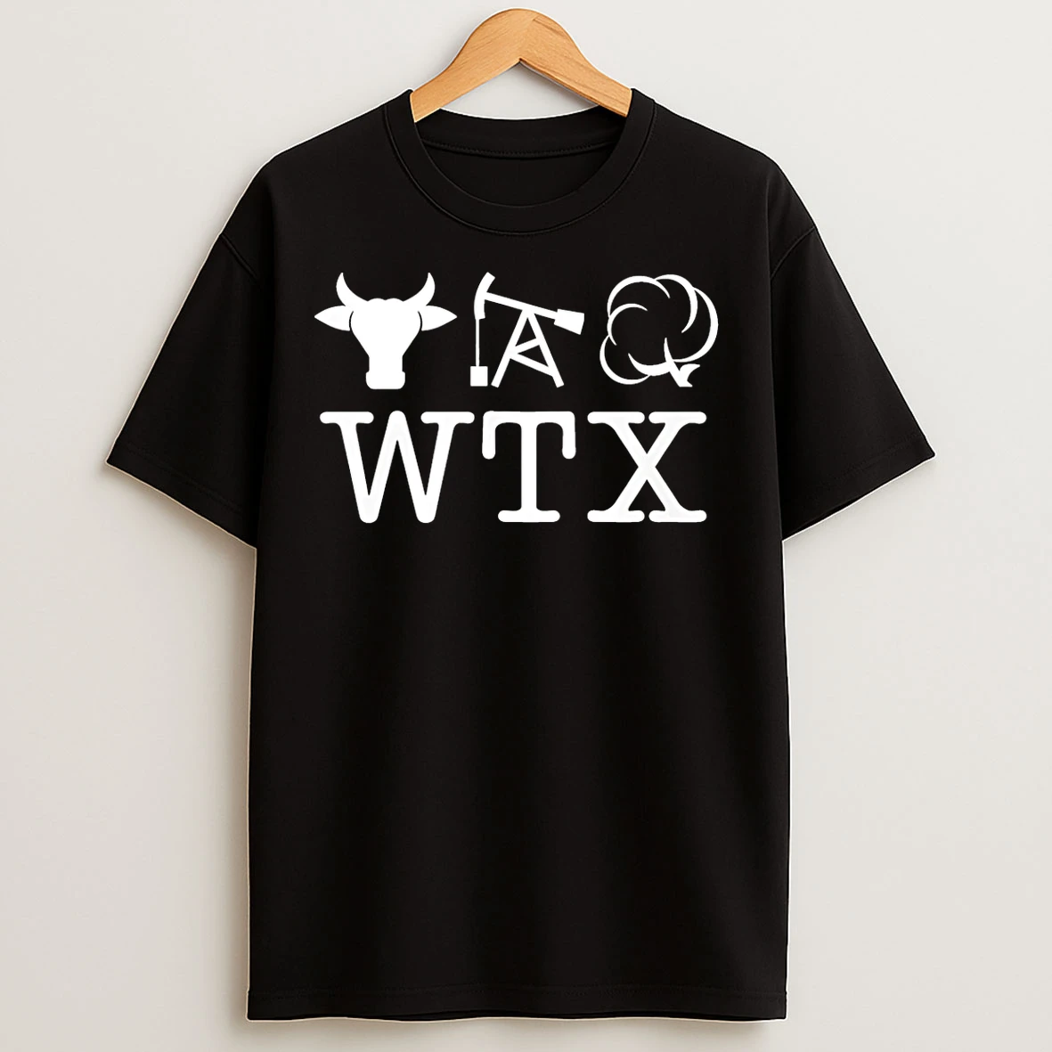 Classic Texas Wtx Cow Oil Cotton T Shirts