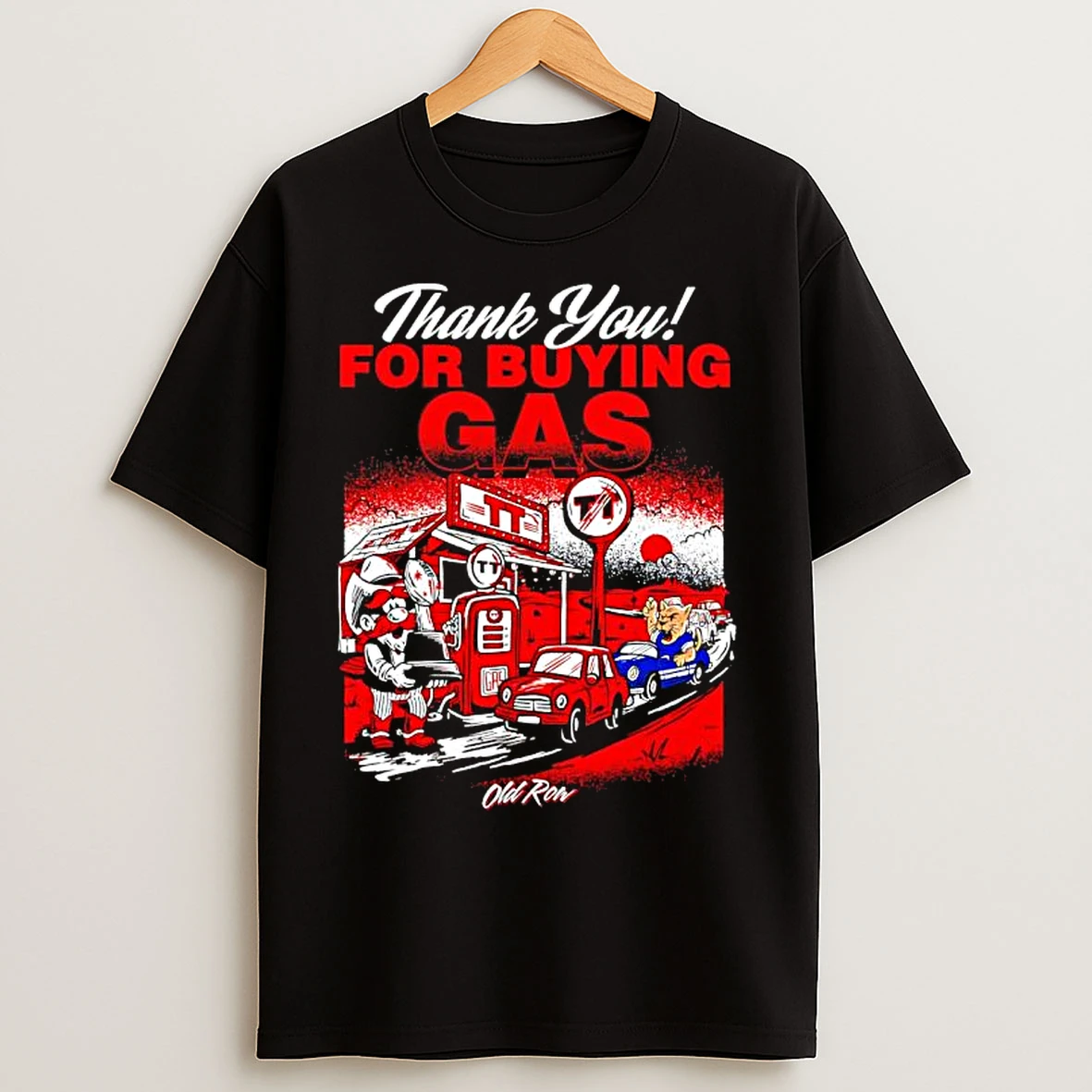 Classic Thank You For Buying Gas Texas Tech Graphic T Shirts