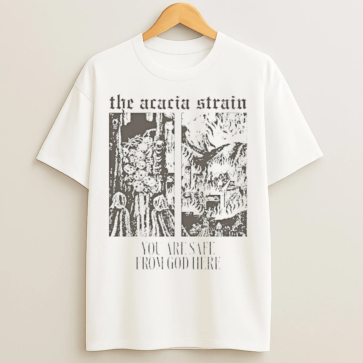 Classic The Acacia Strain You Are Not Safe From Dogs Here World Gone T Shirts