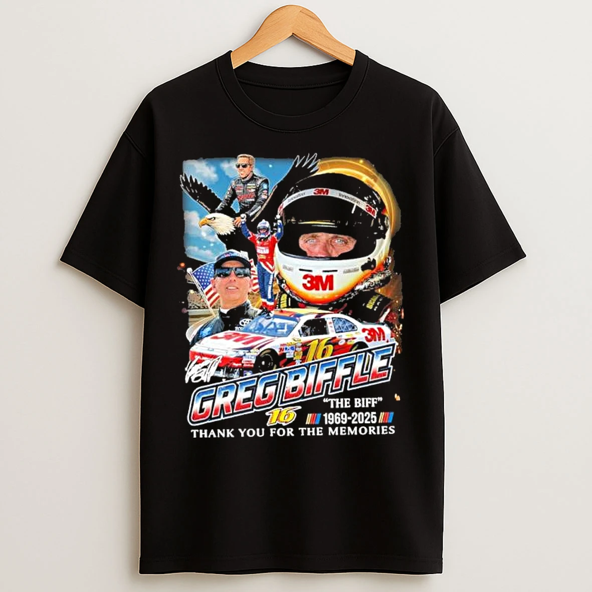 Classic The Biff Nascar Greg Biffle 1969 2025 Thank You For The Memories T Shirts