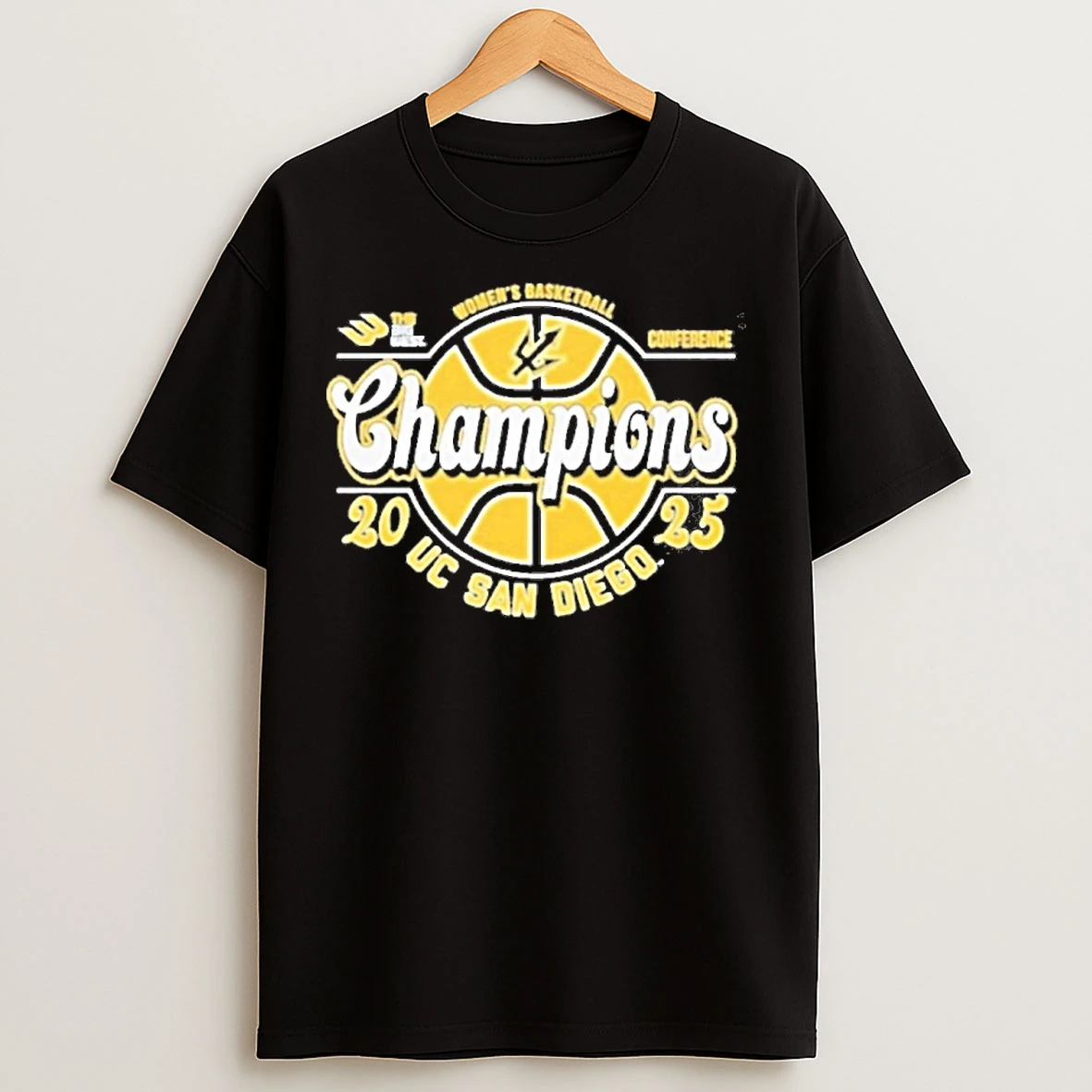 Classic The Big Wests Best Womens Basketball Conference Champions 2025 Uc San Diego Tritons T Shirts