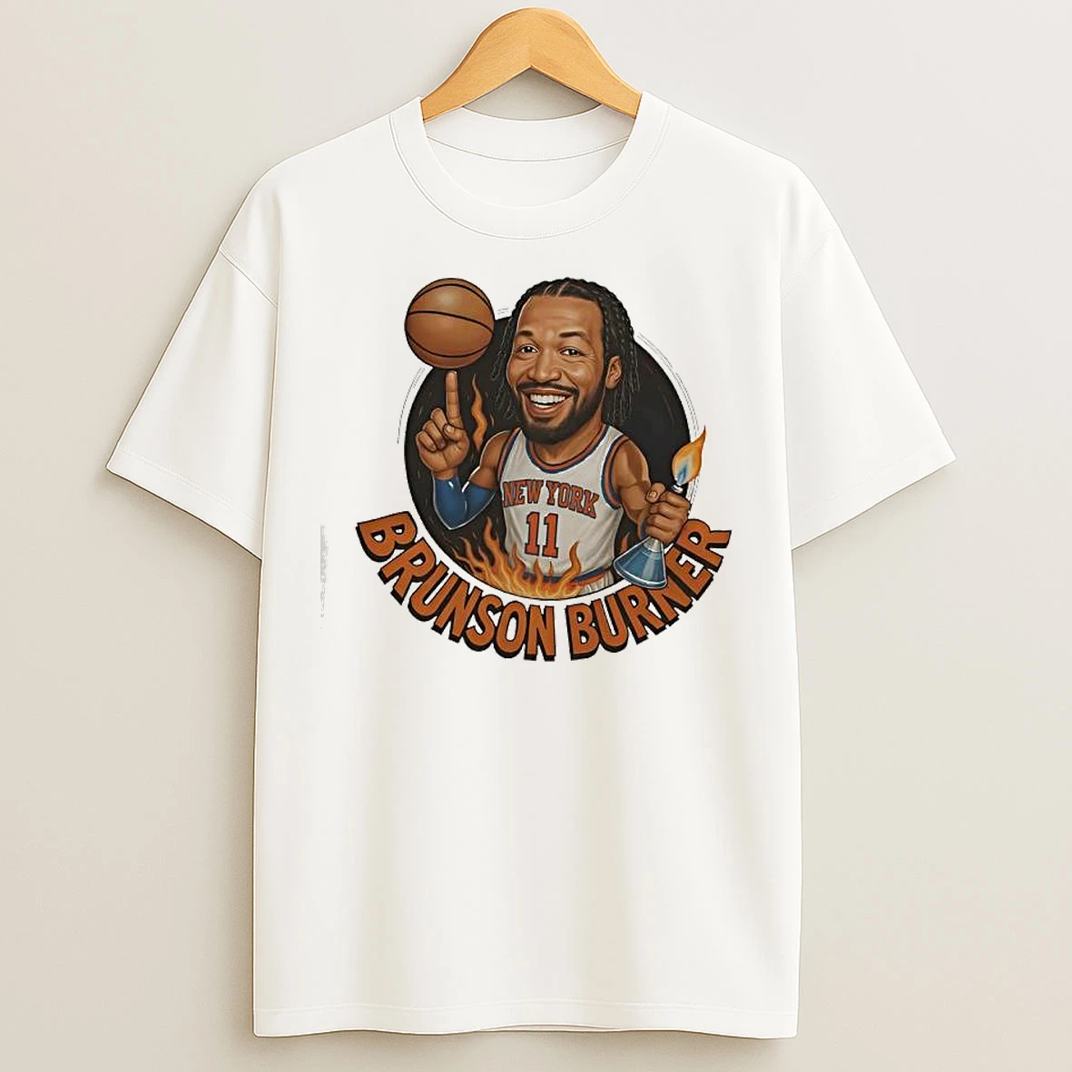 Classic The Brunson Burner New York Knicks Graphic T Shirts