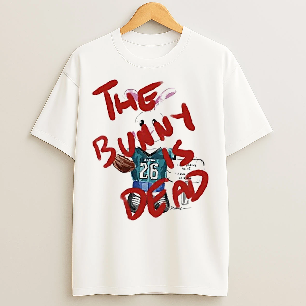 Classic The Bunny Dead X Saquon Barkley Philadelphia Eagles T Shirts