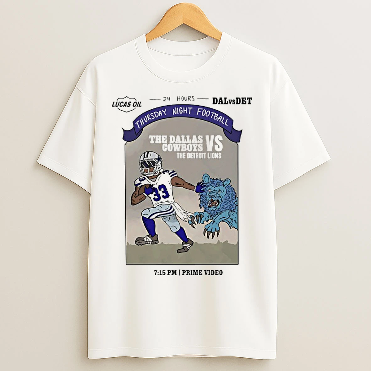 Classic The Dallas Cowboys Vs The Detroit Lions 2025 Thursday Night Football T Shirts