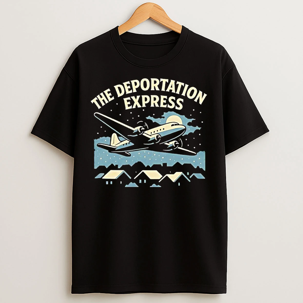 Classic The Deportation Express Plane Vintage T Shirts