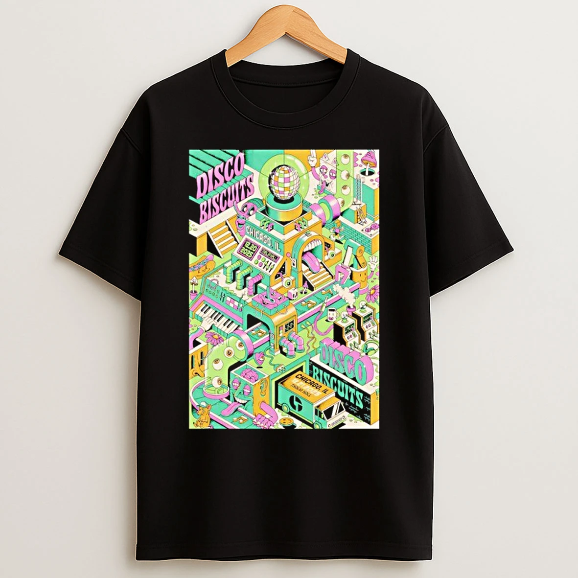 Classic The Disco Biscuits Dec 20 21 2025 Thalia Hall In Chicago Il T Shirts
