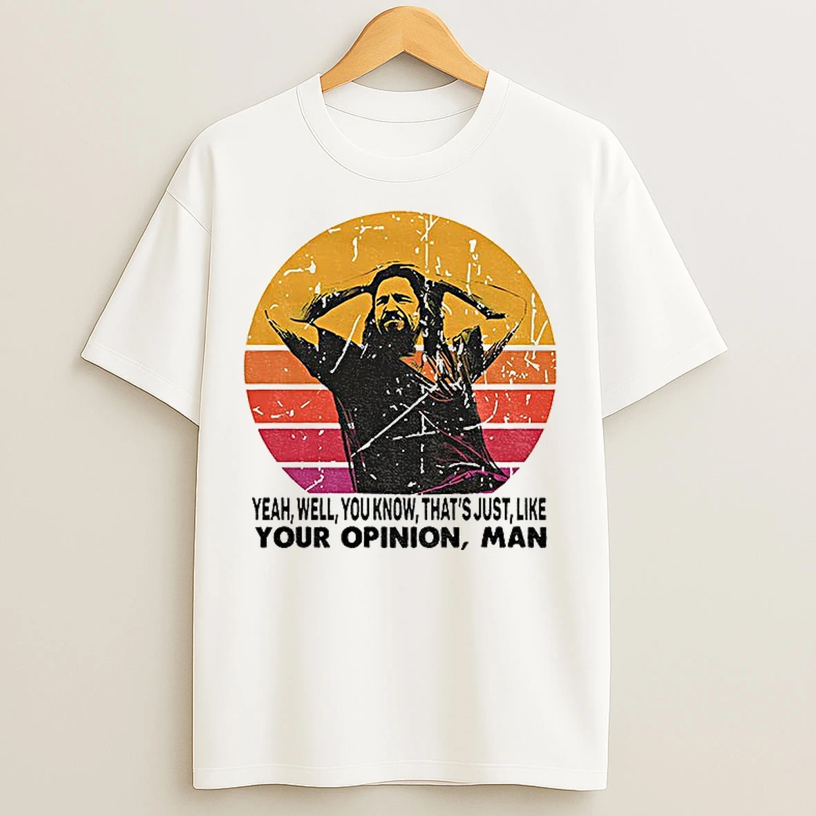 Classic The Dude Your Opinion Man The Big Lebowski Vintage T Shirts