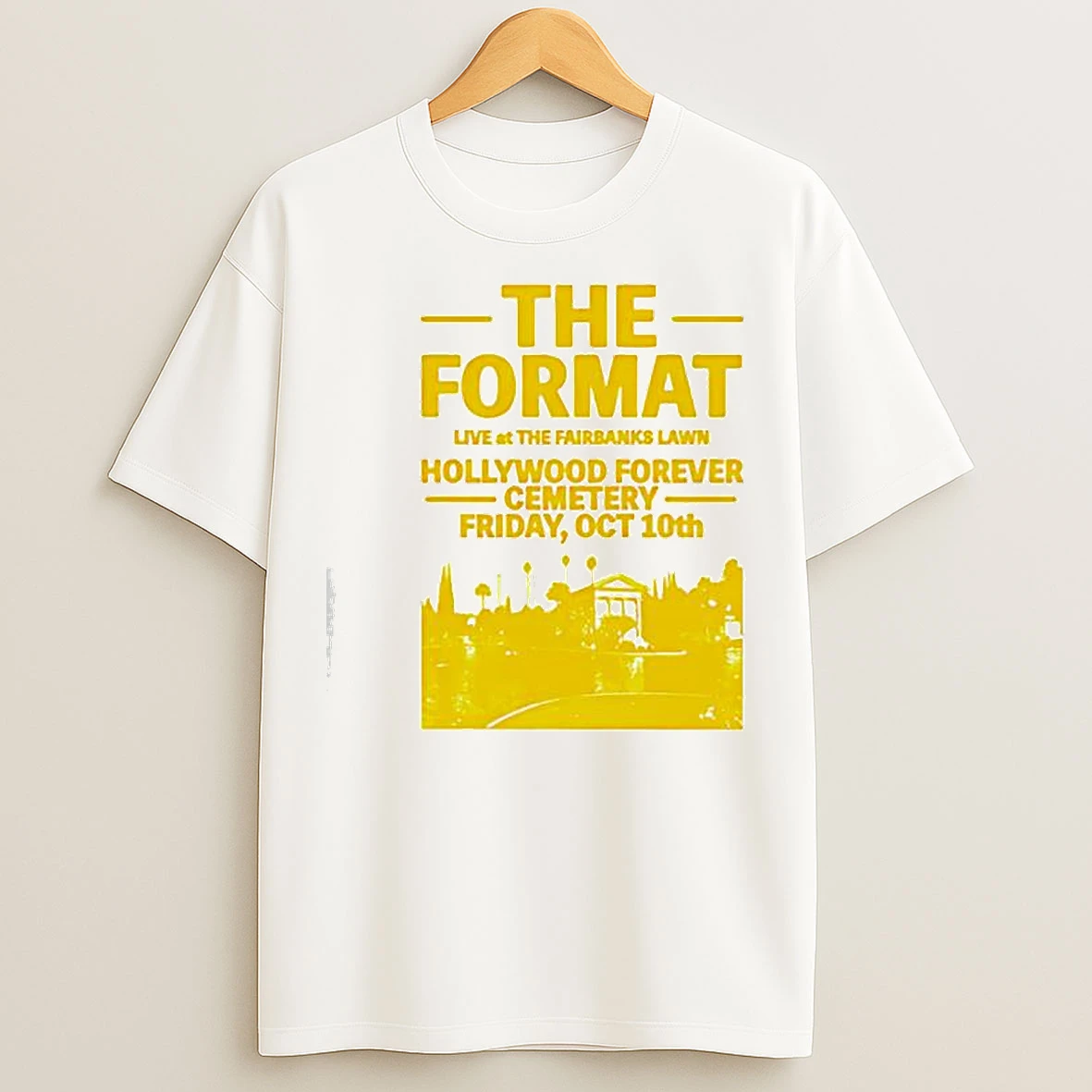 Classic The Format Los Angeles Ringer Live At The Fairbanks Lawn Hollywood Forever Cemetery T Shirts