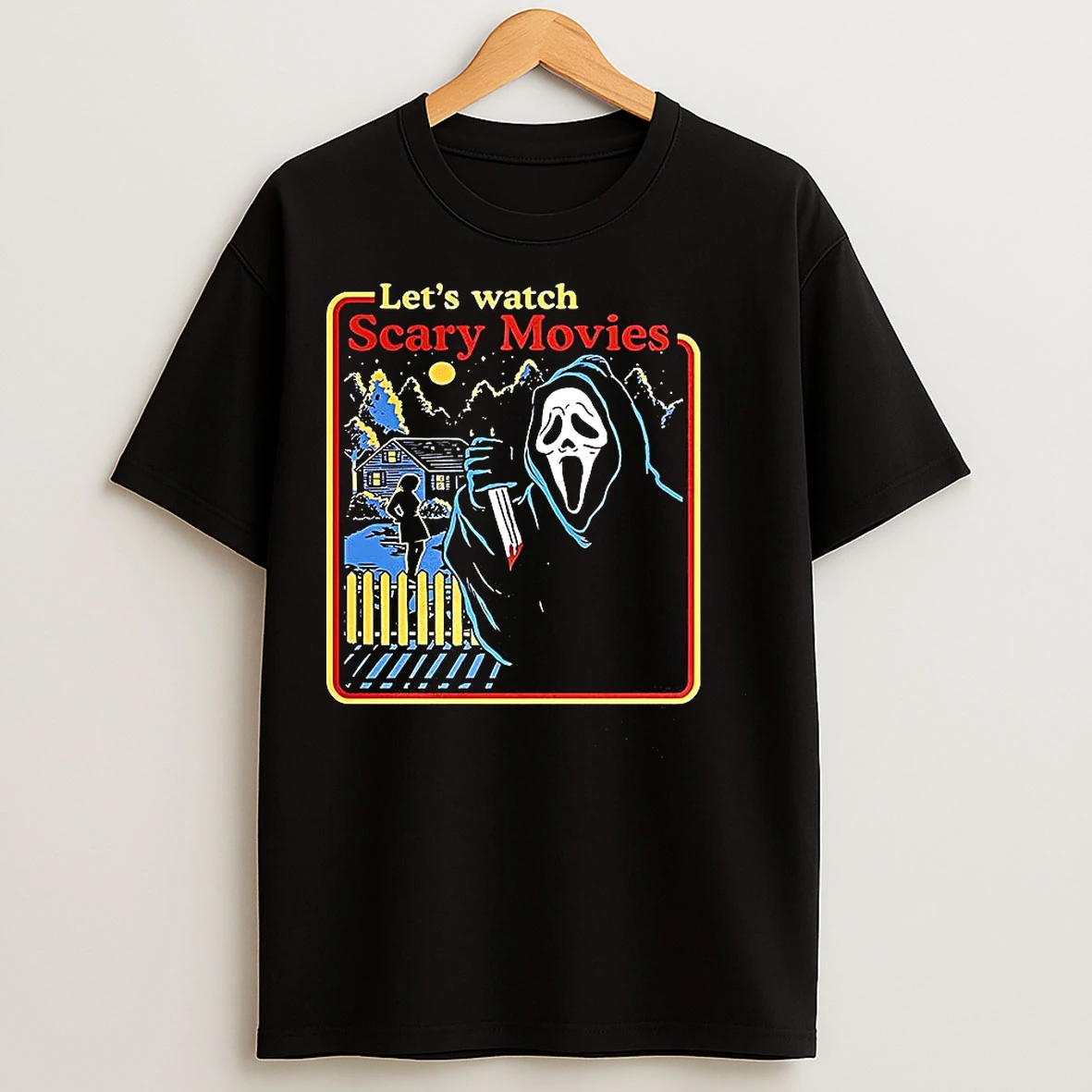 Classic The Ghostface Scream 1996 Lets Watch Scary Movies Retro T Shirts