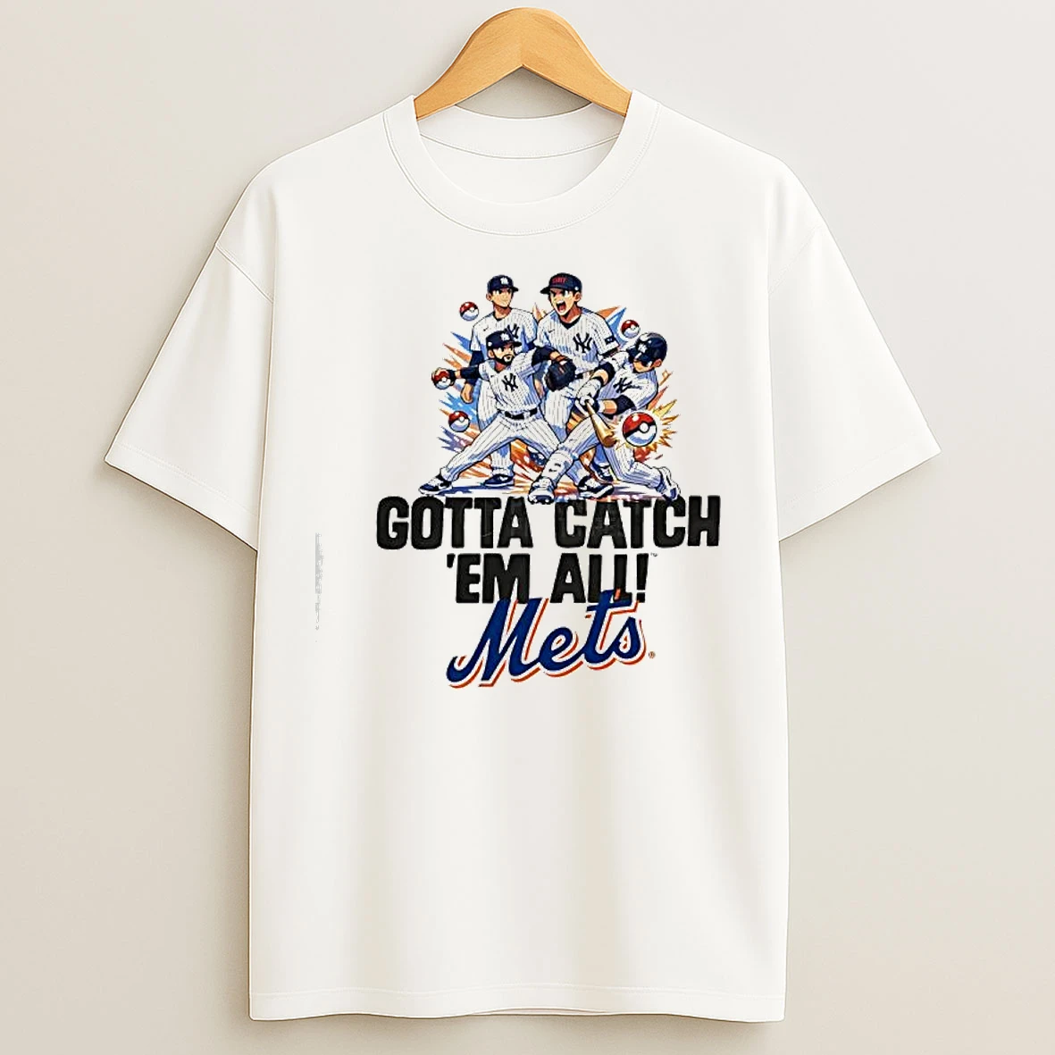 Classic The Gotta Catch Em All Mets T Shirts