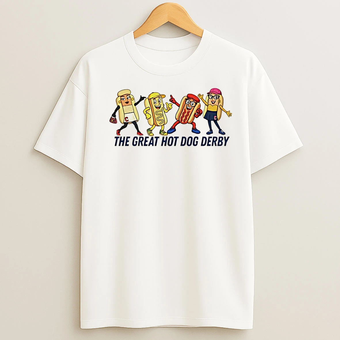 Classic The Great Hot Dog Derby Mascots Christmas T Shirts