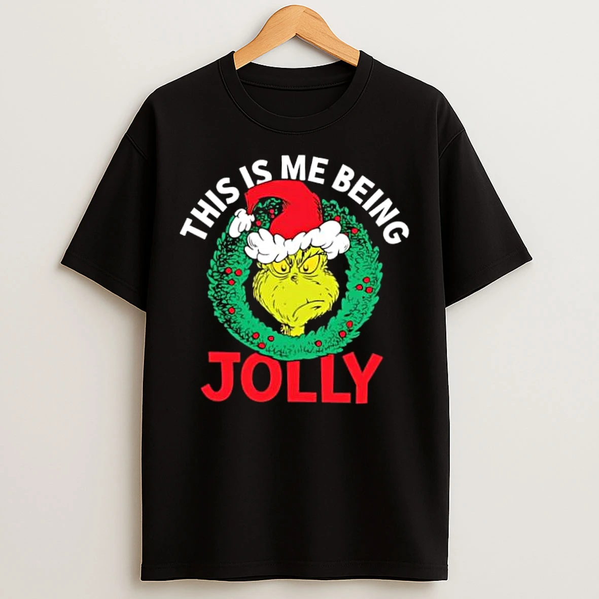 Classic The Grinch This Is Me Being Jolly Christmas Stylish T Shirts