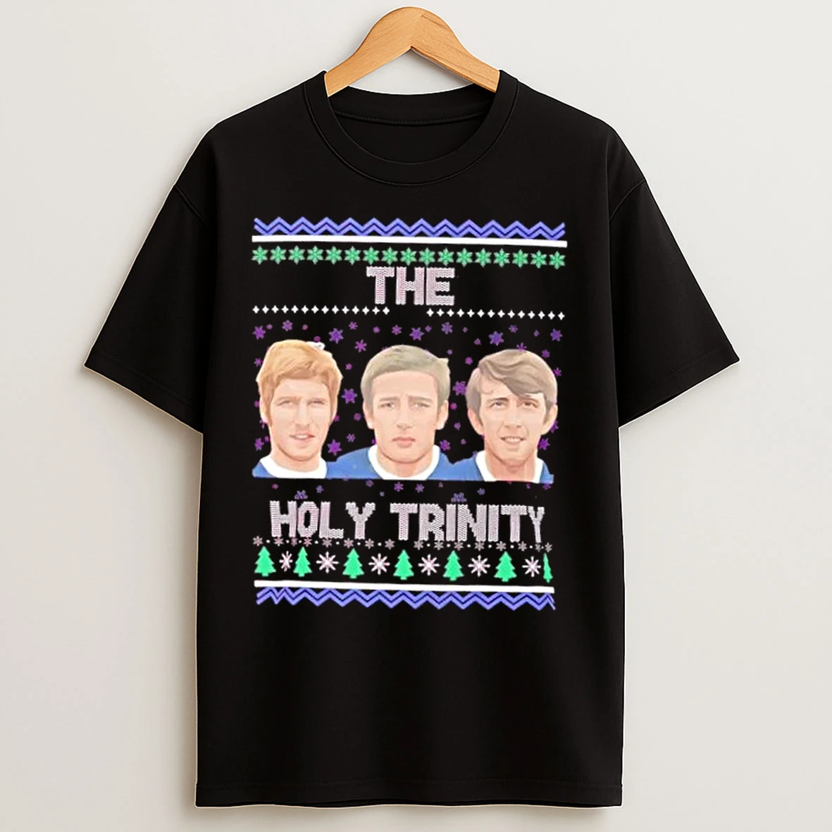 Classic The Holy Trinity Football Festive Legends Christmas T Shirts