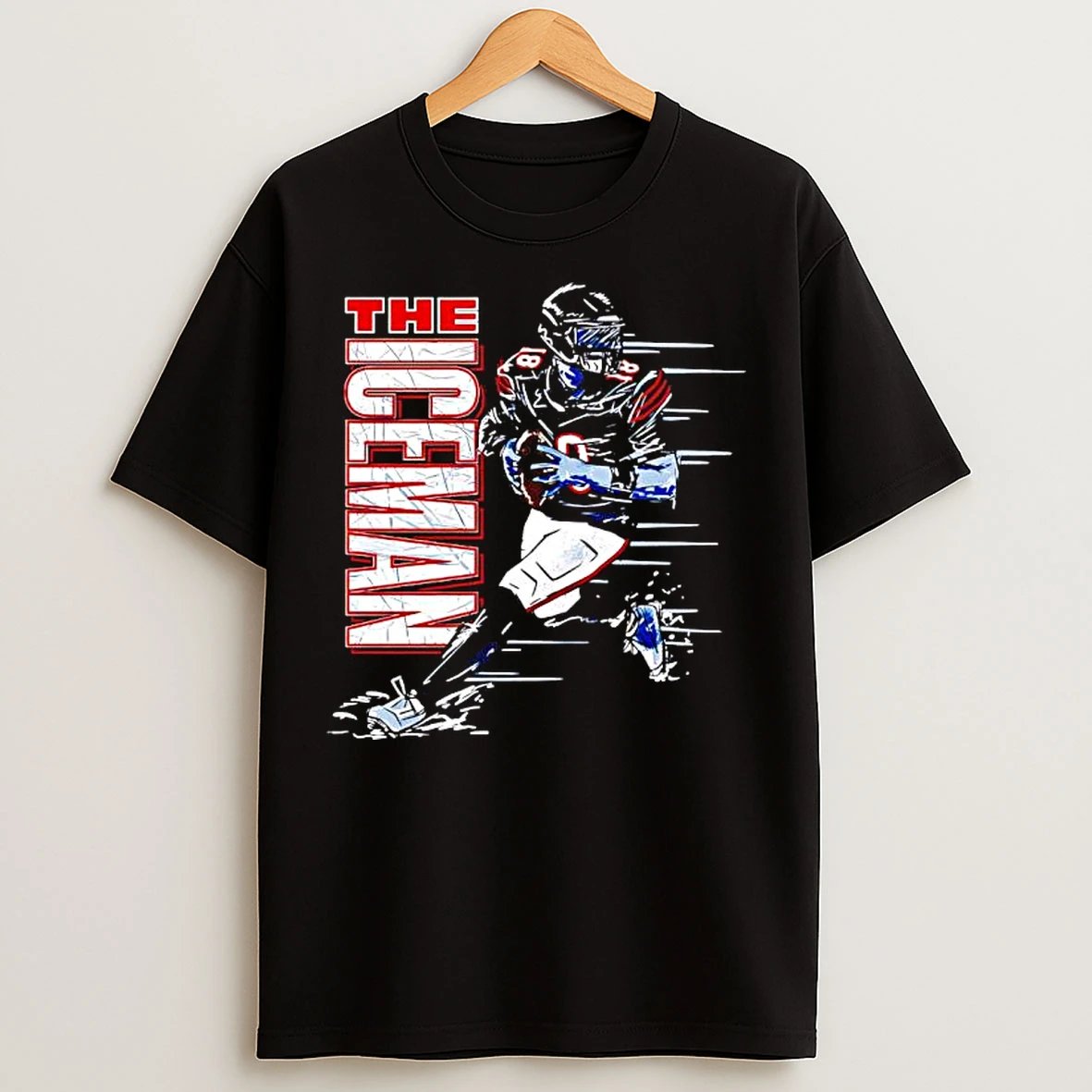 Classic The Iceman Chicago Bear Player Graphic T Shirts