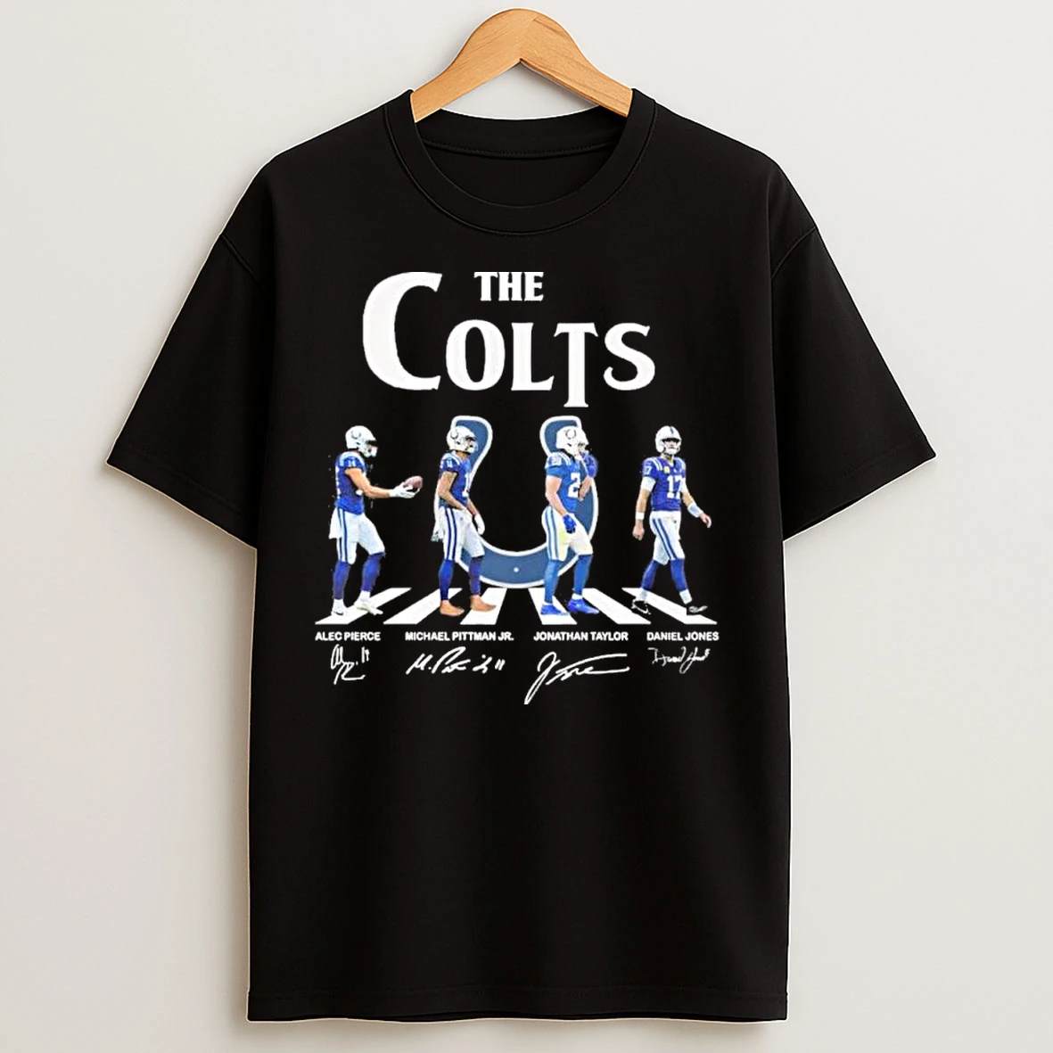 Classic The Indianapolis Colts Abbey Road Pierce Pittman Jr Taylor And Jones T Shirts