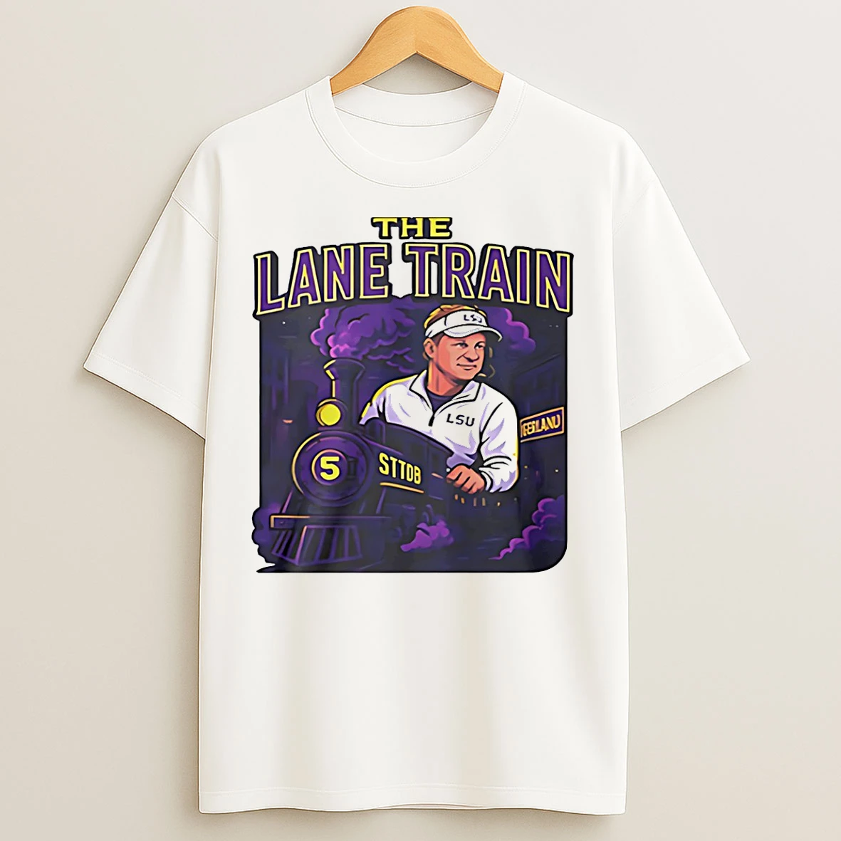 Classic The Lane Train Lane Kiffin Lsu Tigers T Shirts