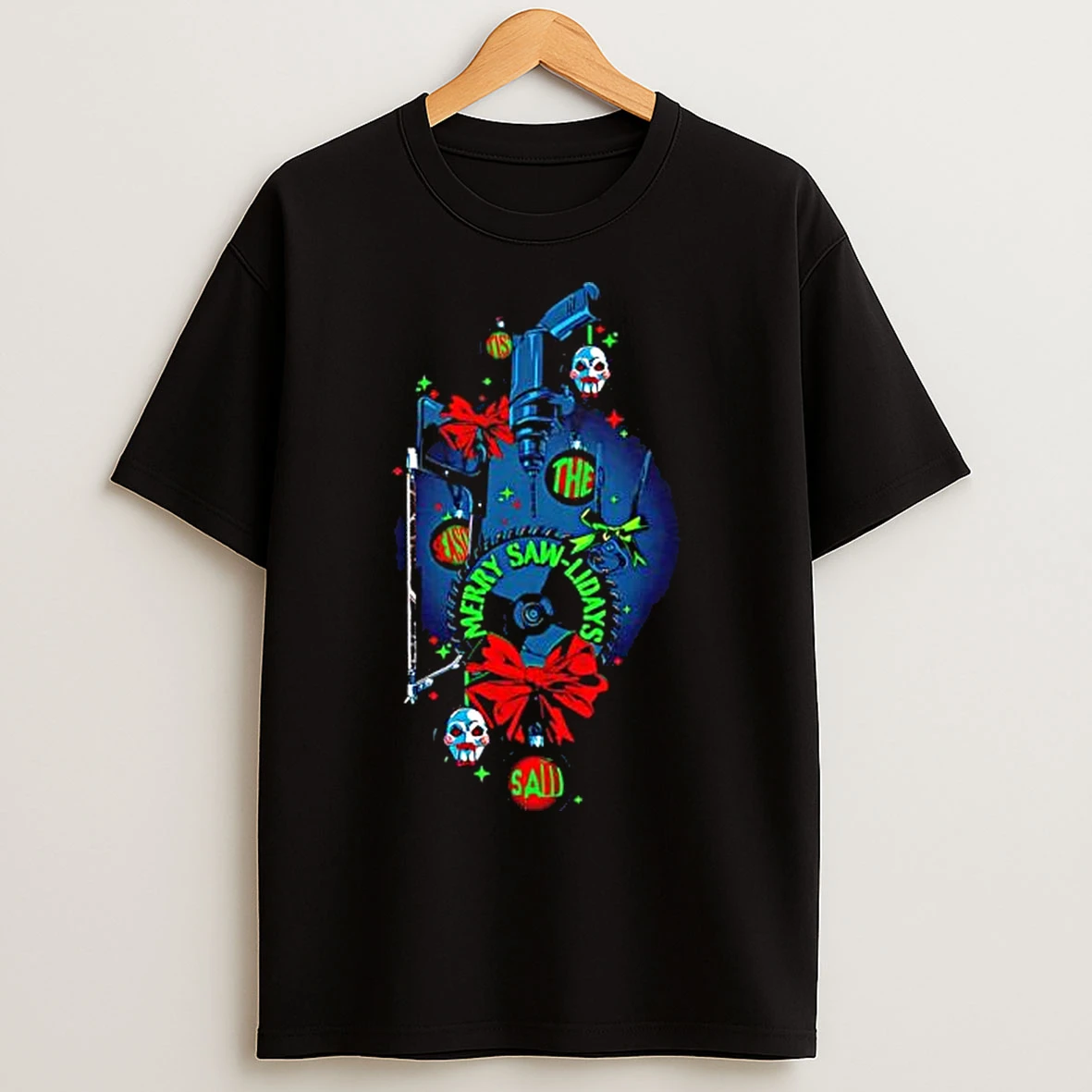 Classic The Merry Saw Lidays Lionsgate Saw Franchise T Shirts