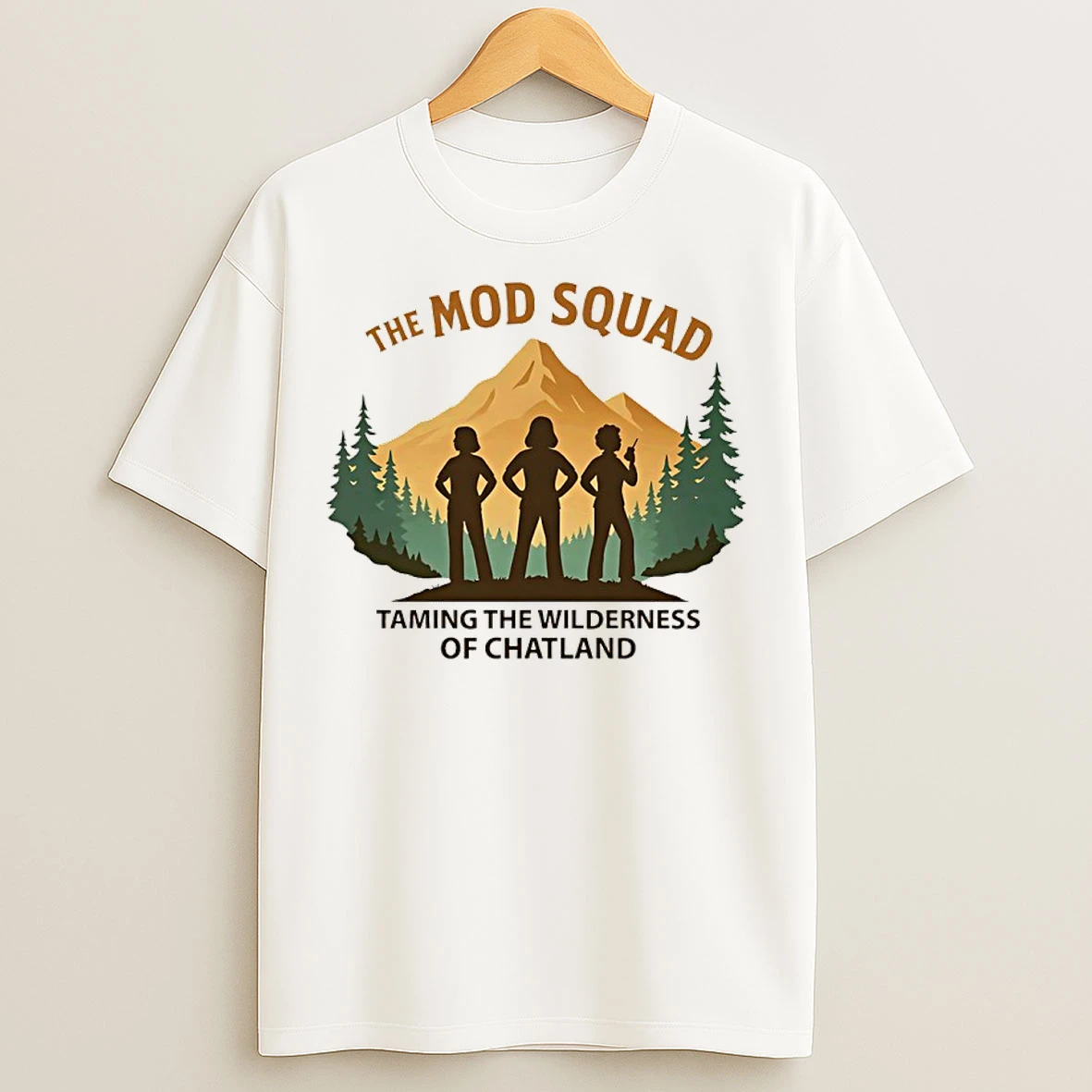 Classic The Mod Squad Taming The Wilderness Of Chatland Vintage T Shirts