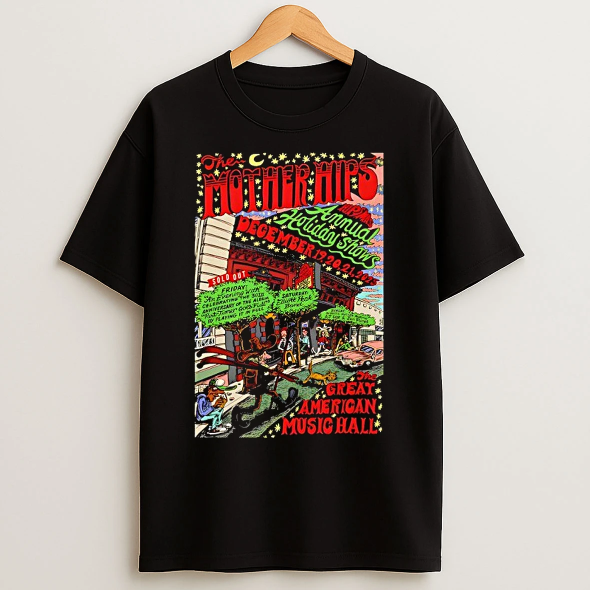 Classic The Mother Hips Dec 19 21 2025 Great American Music Hall In T Shirts