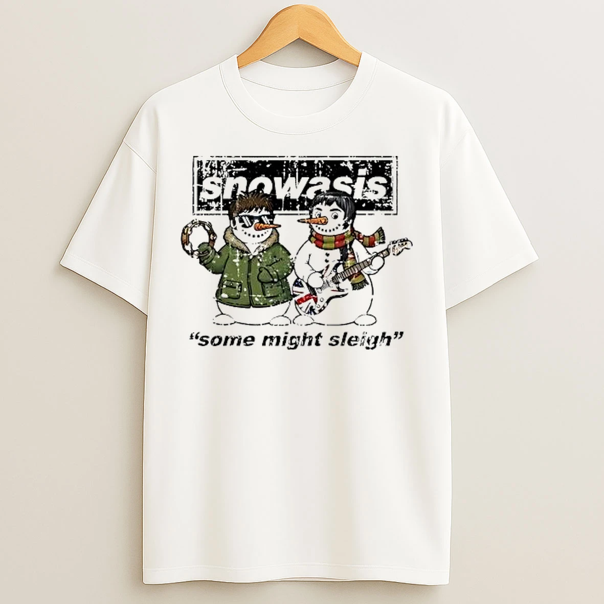 Classic The New Snowasis Some Might Sleigh Vintage T Shirts
