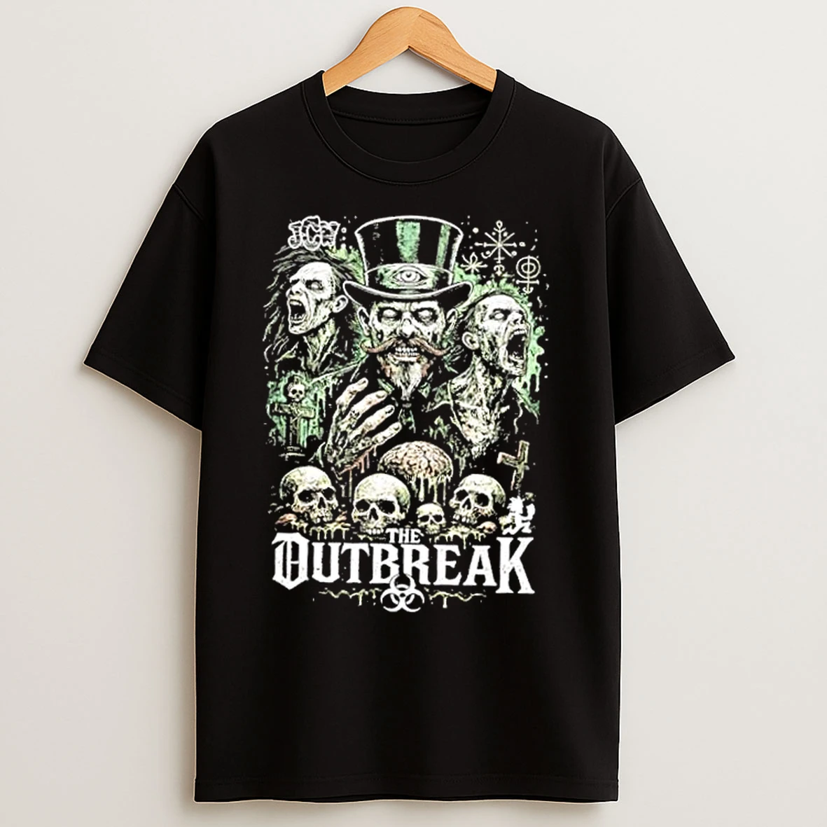 Classic The Outbreak Jcw Outbreak Voodoo Graveyard T Shirts