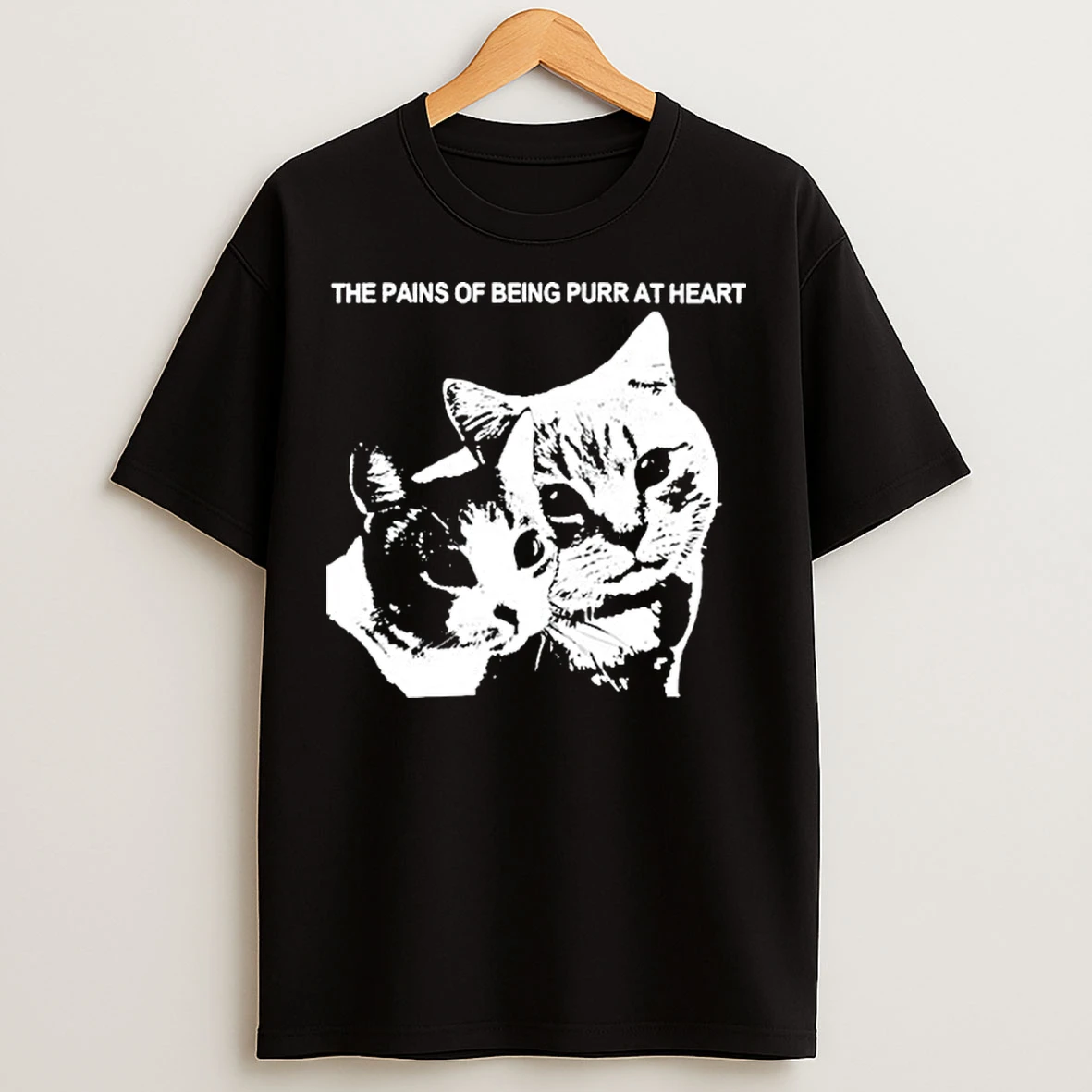 Classic The Pains Of Being Purr At Heart Fect Pains Cats T Shirts