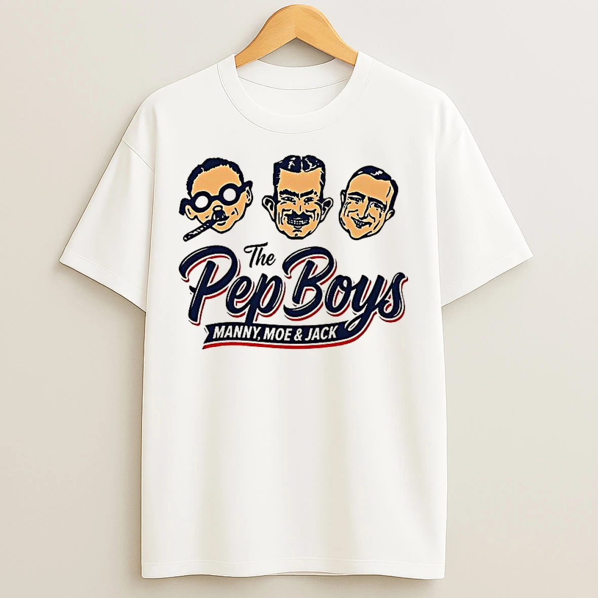 Classic The Pep Boys Manny Moe And Jack Logo Vintage T Shirts