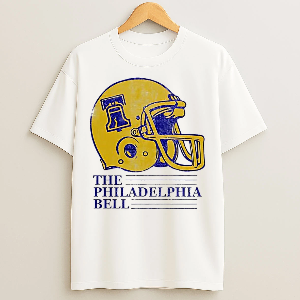Classic The Philadelphia Bell Helmet Gold T Shirts