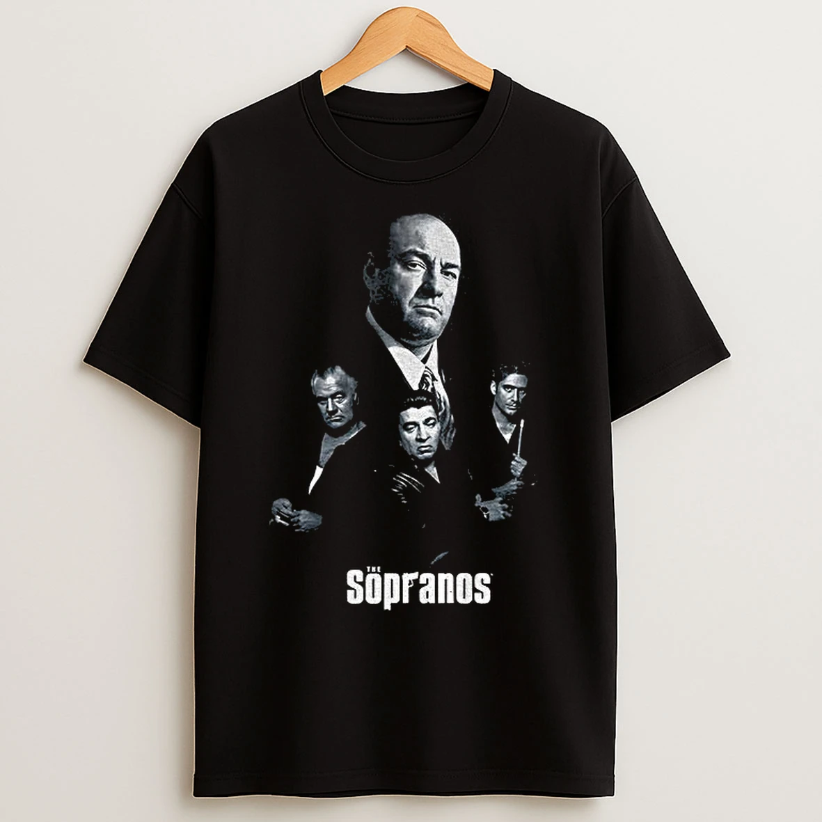 Classic The Sopranos Cast Group Mafia Tv Show T Shirts