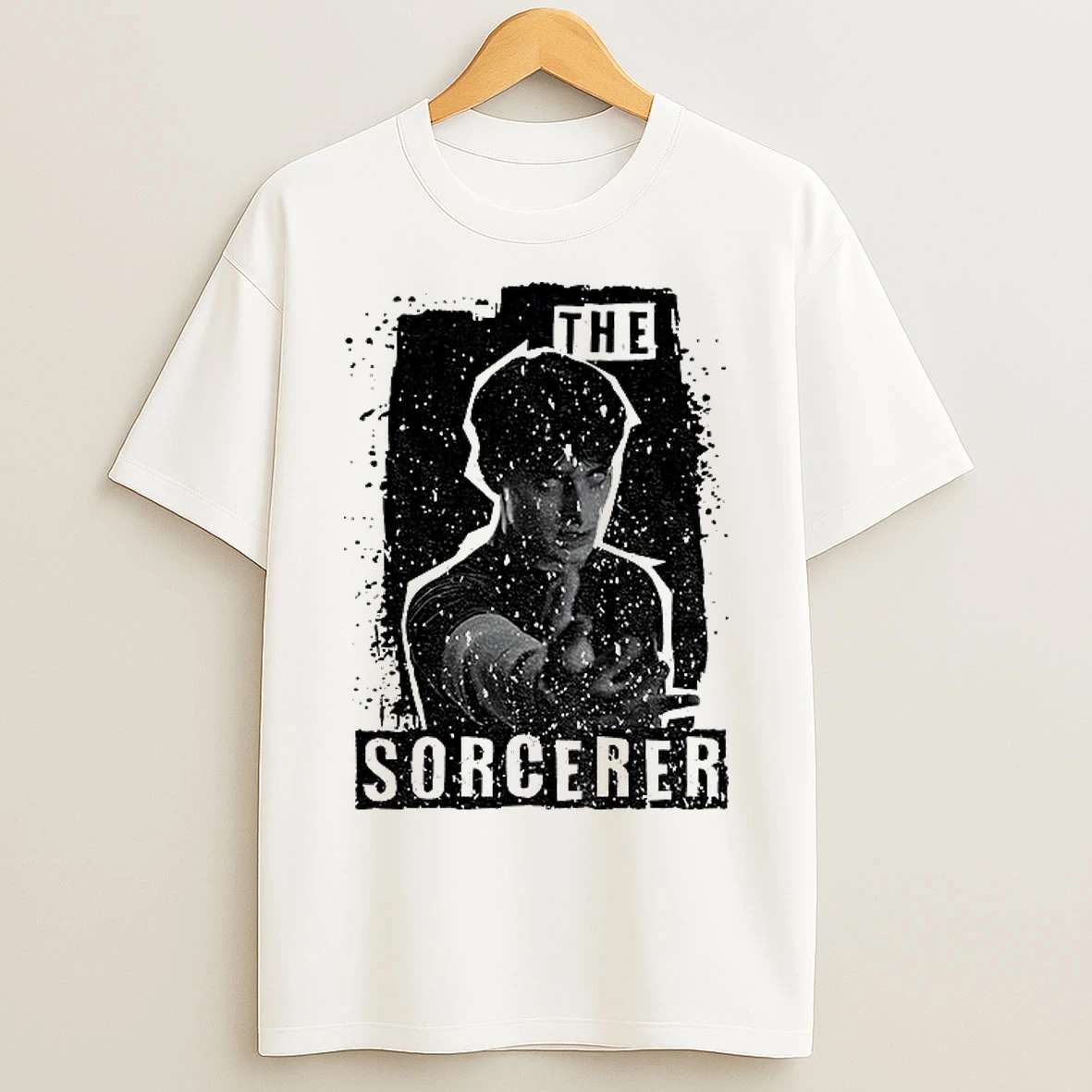 Classic The Sorcerer Black And White Stranger Things 5 Vintage T Shirts