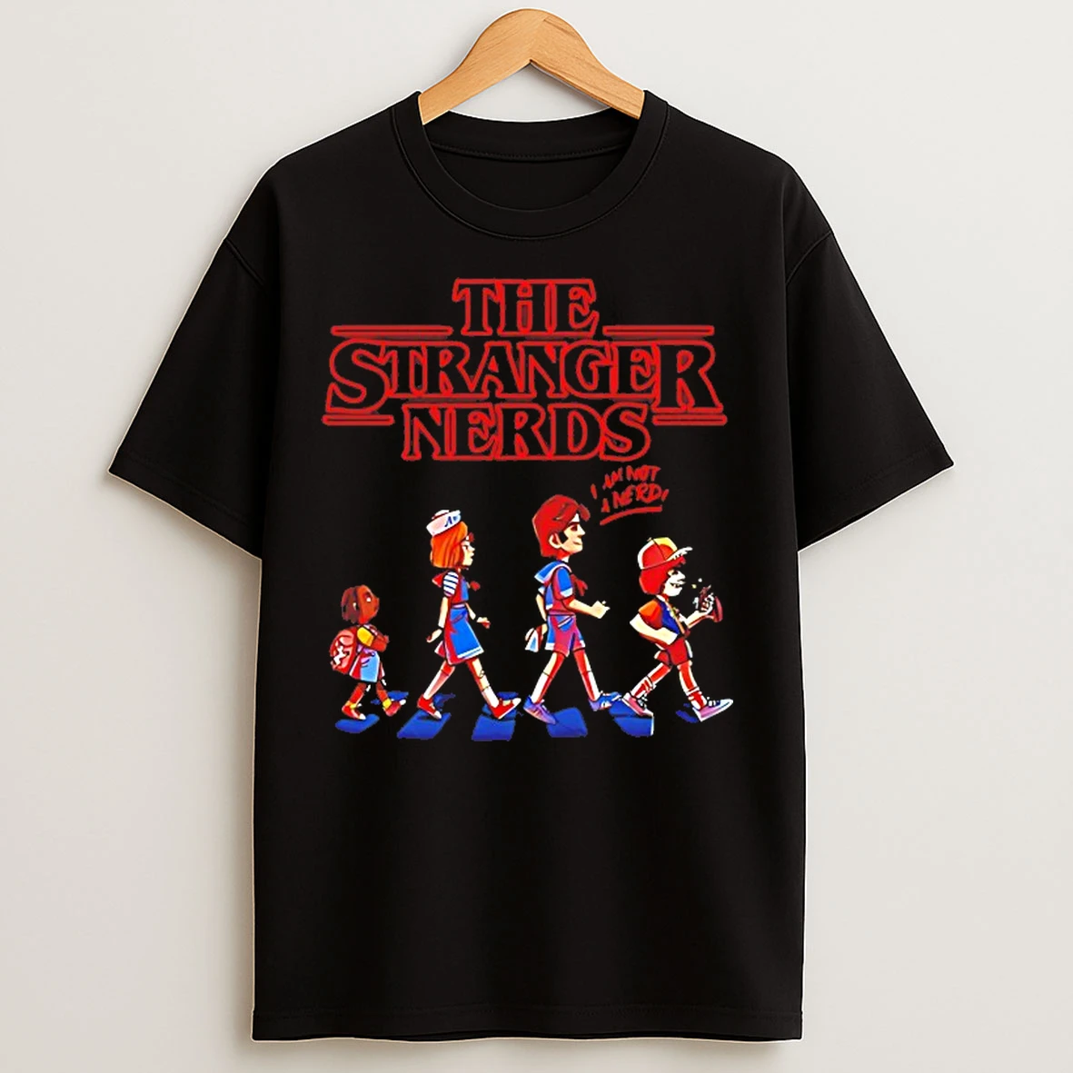 Classic The Stranger Nerds The Stranger Things Cartoon Parody T Shirts