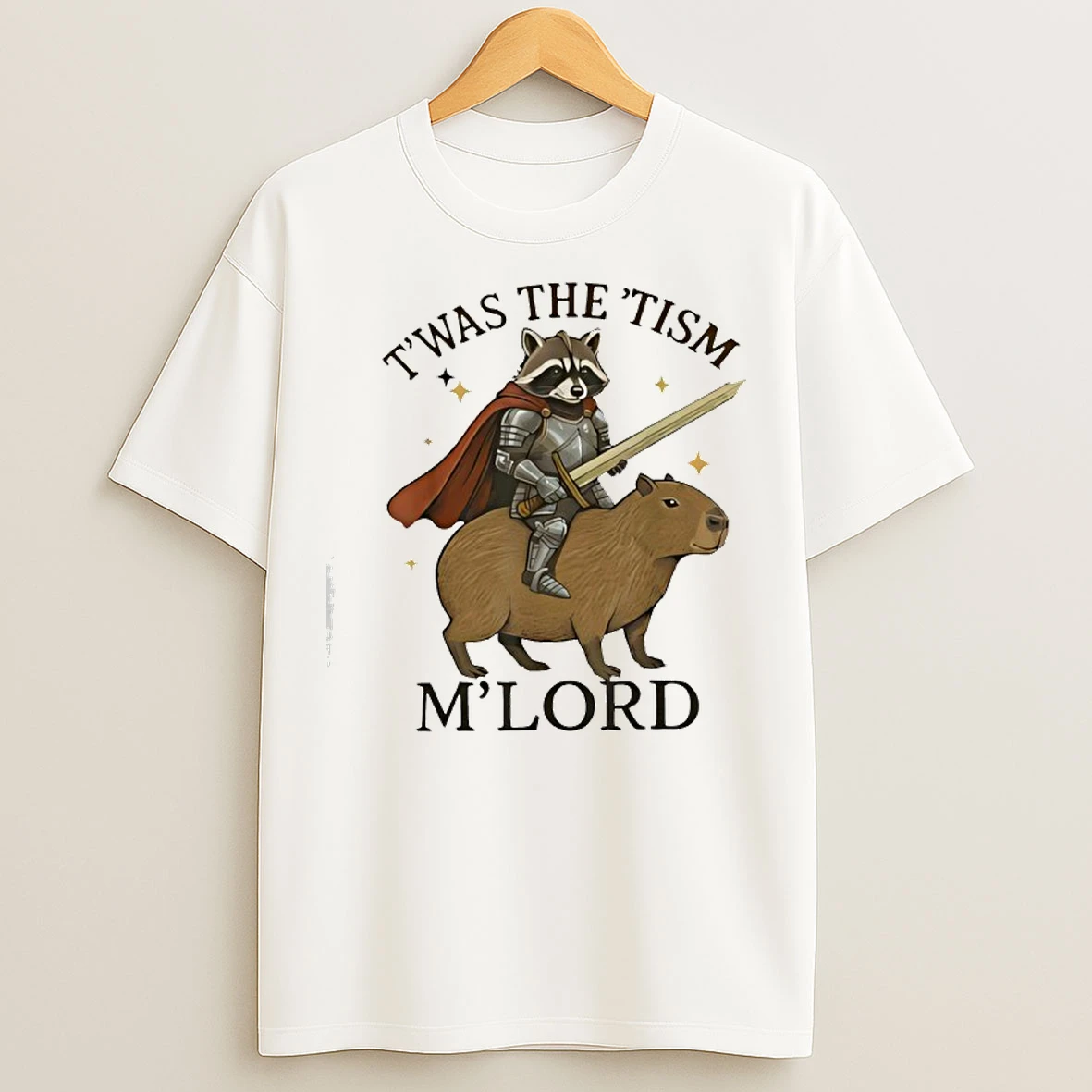 Classic The Tism M Lord Funny Raccoon Vintage Capybara Autism T Shirts