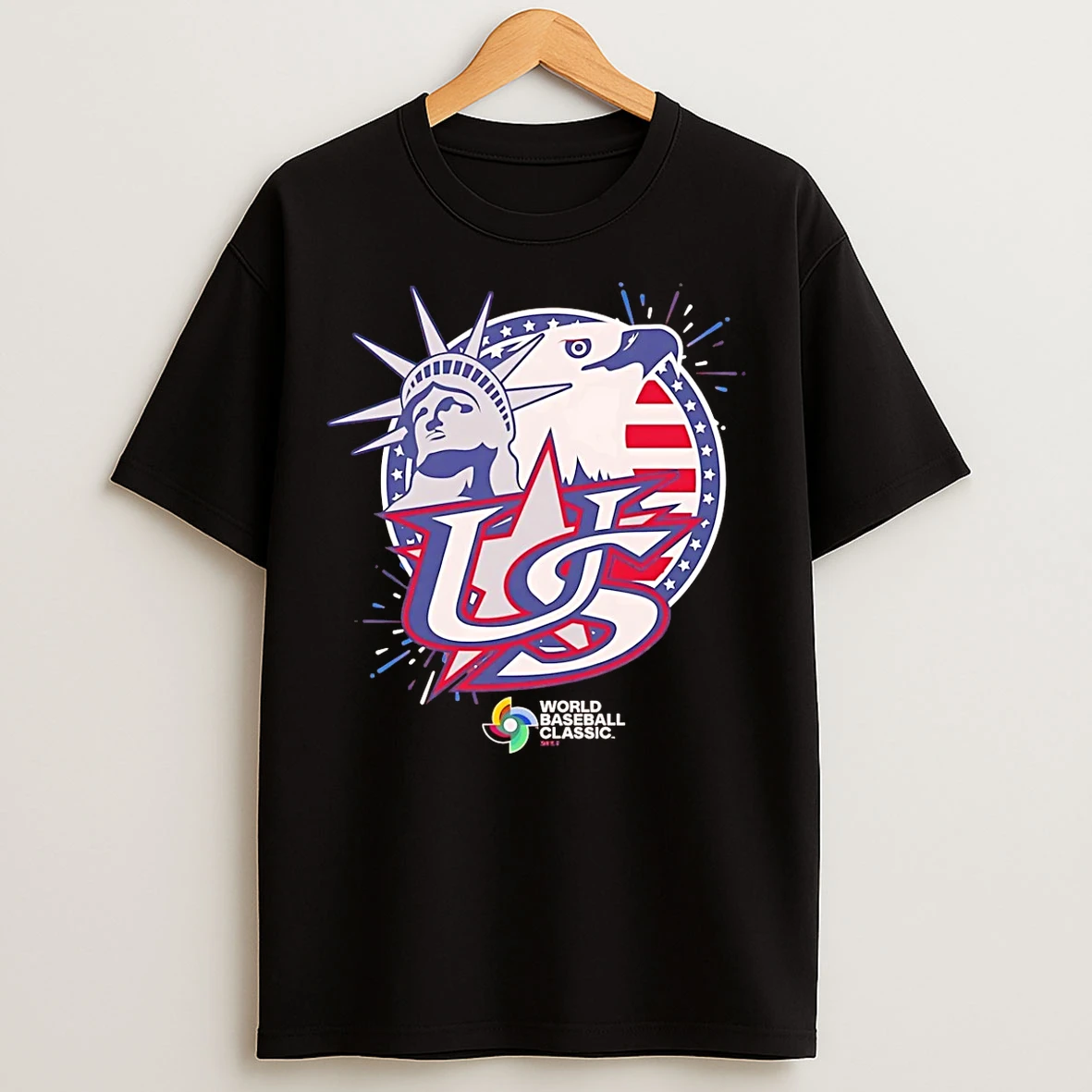Classic The Usa 2025 World Baseball Classic Scarlet T Shirts
