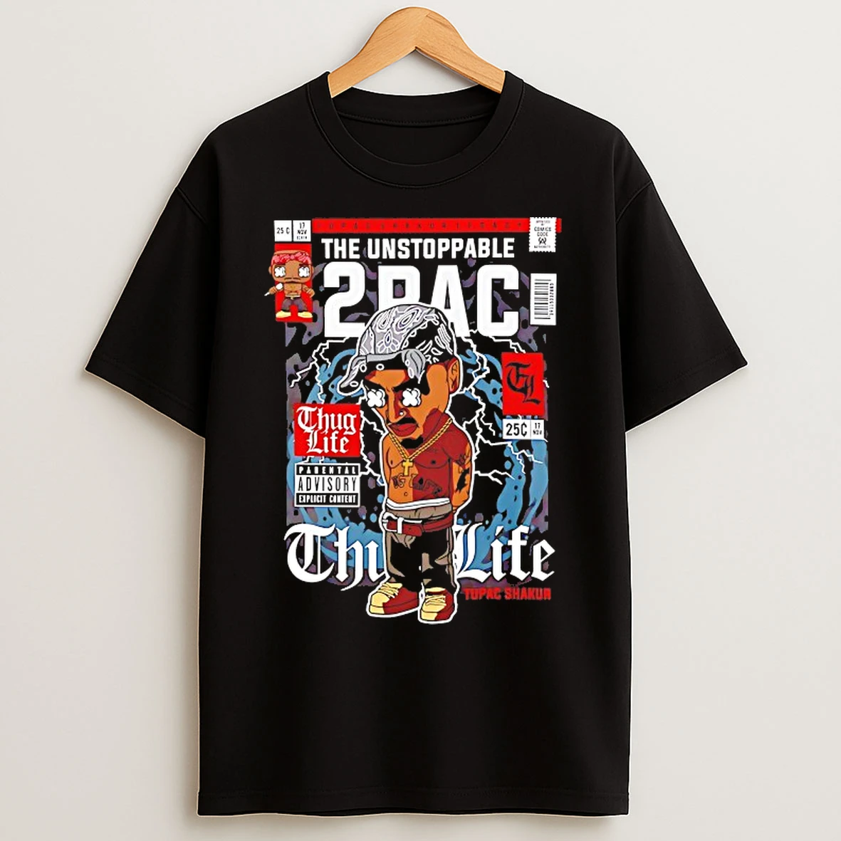 Classic The Unstoppable 2pac Thug Life T Shirts