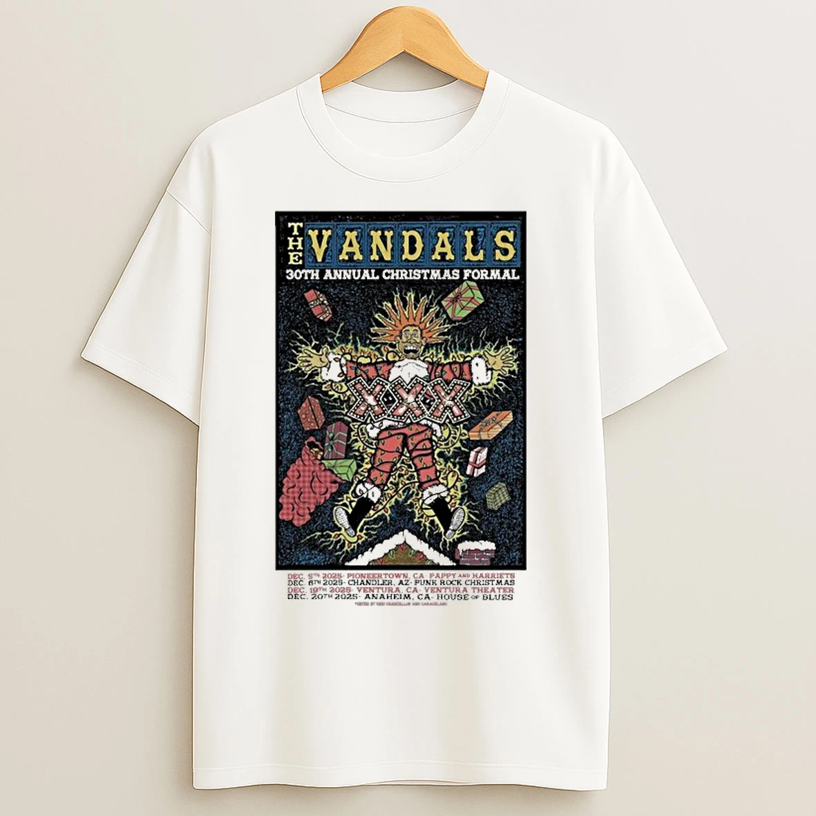 Classic The Vandals 30th Annual Christmas Formal Dec 19 2025 In Ventura Ca T Shirts