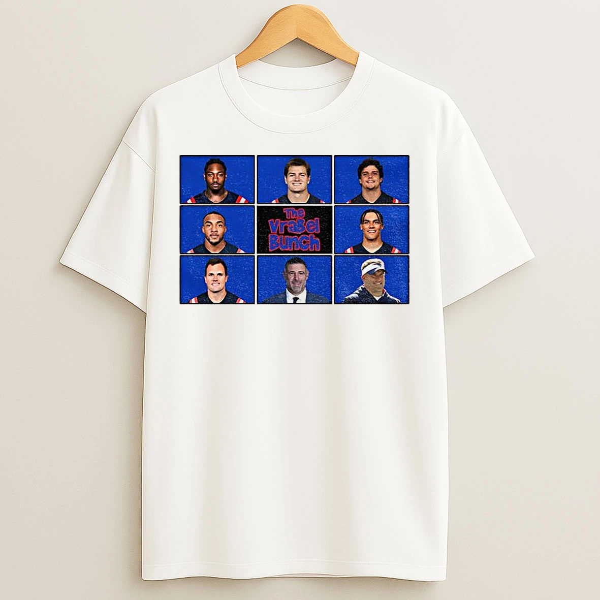 Classic The Vrabel Bunch Drake Maye New England Patriots Players Nfl 2025 T Shirts